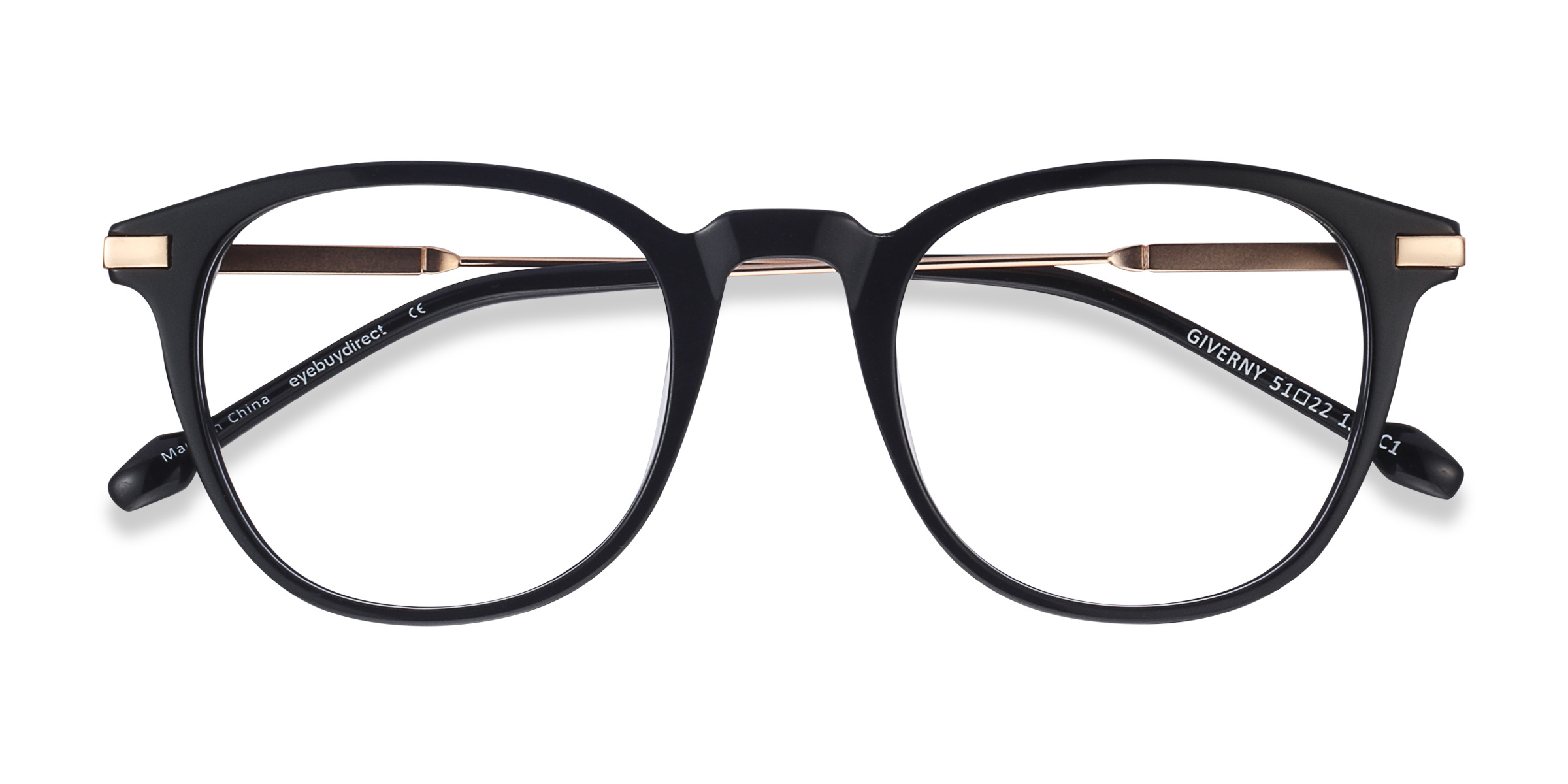 Noir Giverny - Acetate-metal Lunettes de vue