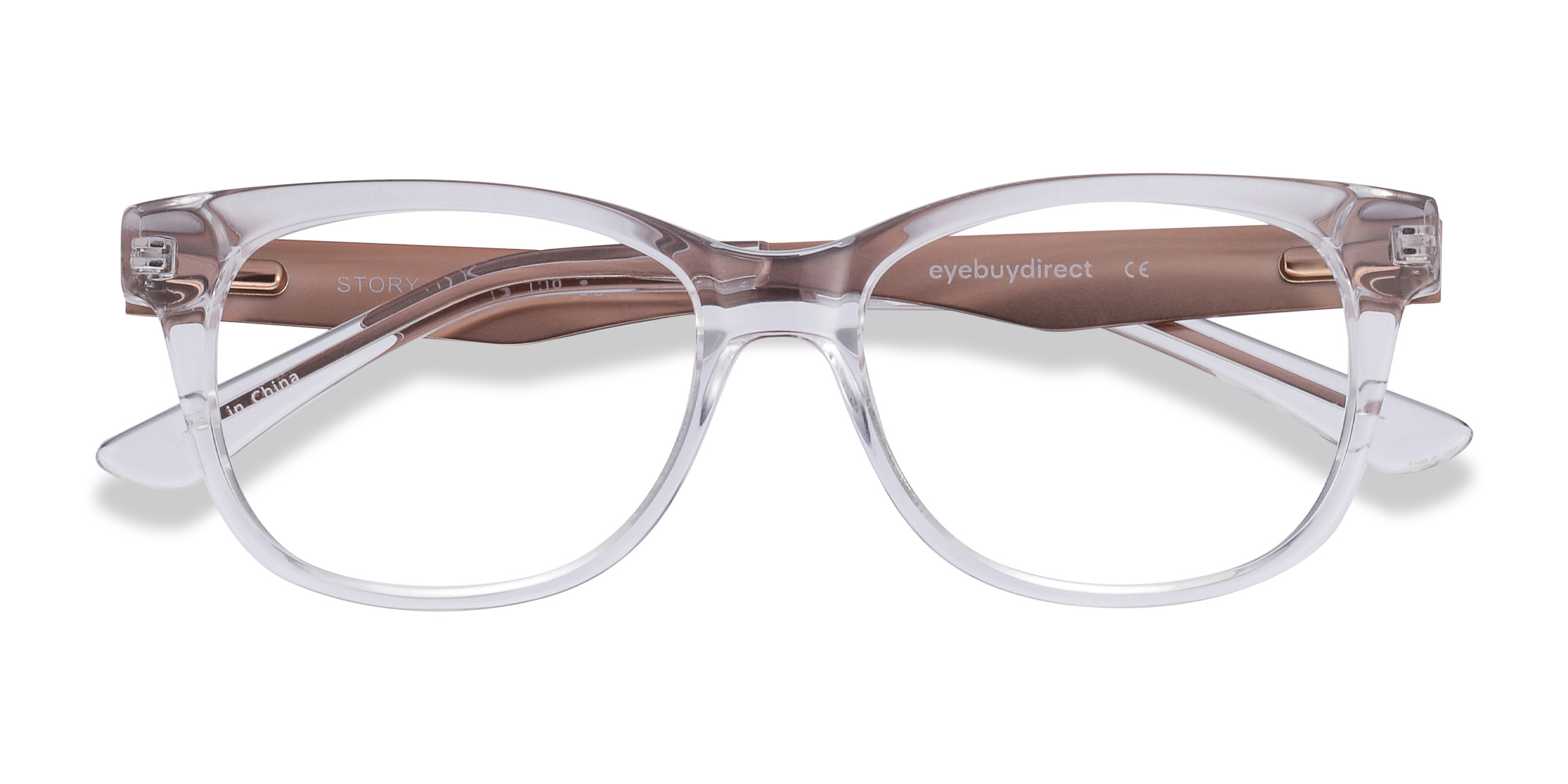 Clear Story - Acetate-metal Eyeglasses
