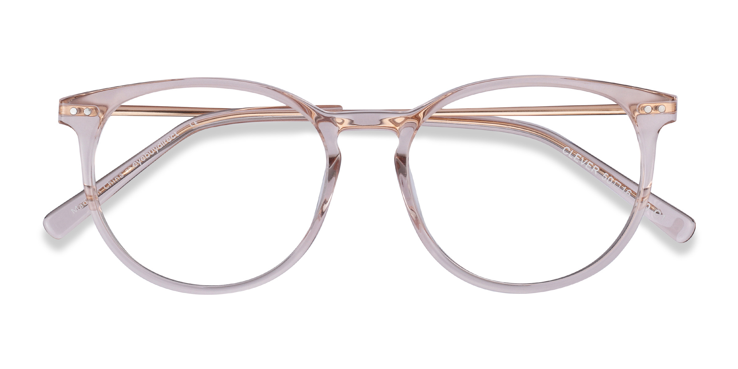Pink Clever - Acetate-metal Eyeglasses