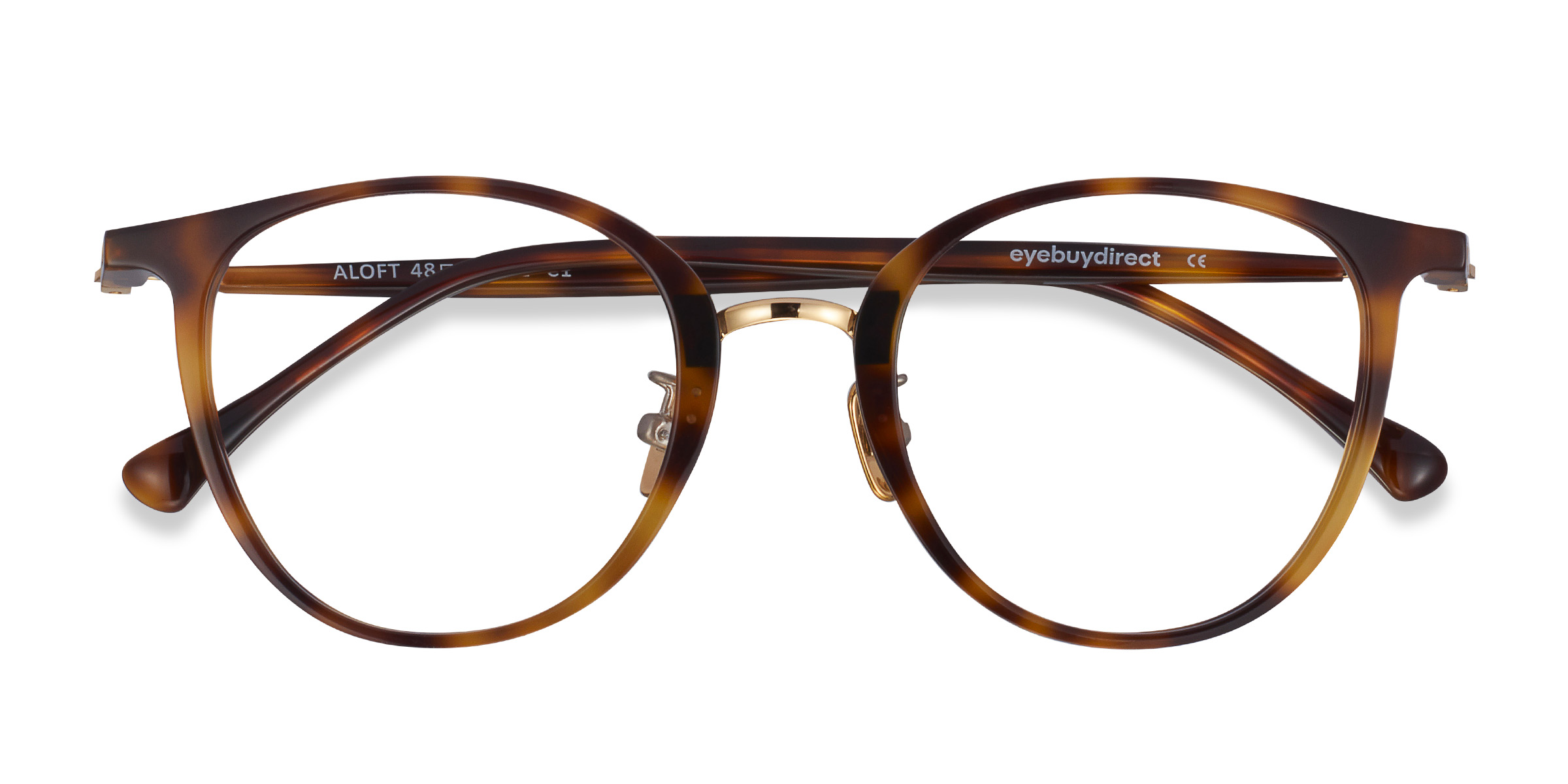 Light Tortoise Aloft - Metal Eyeglasses