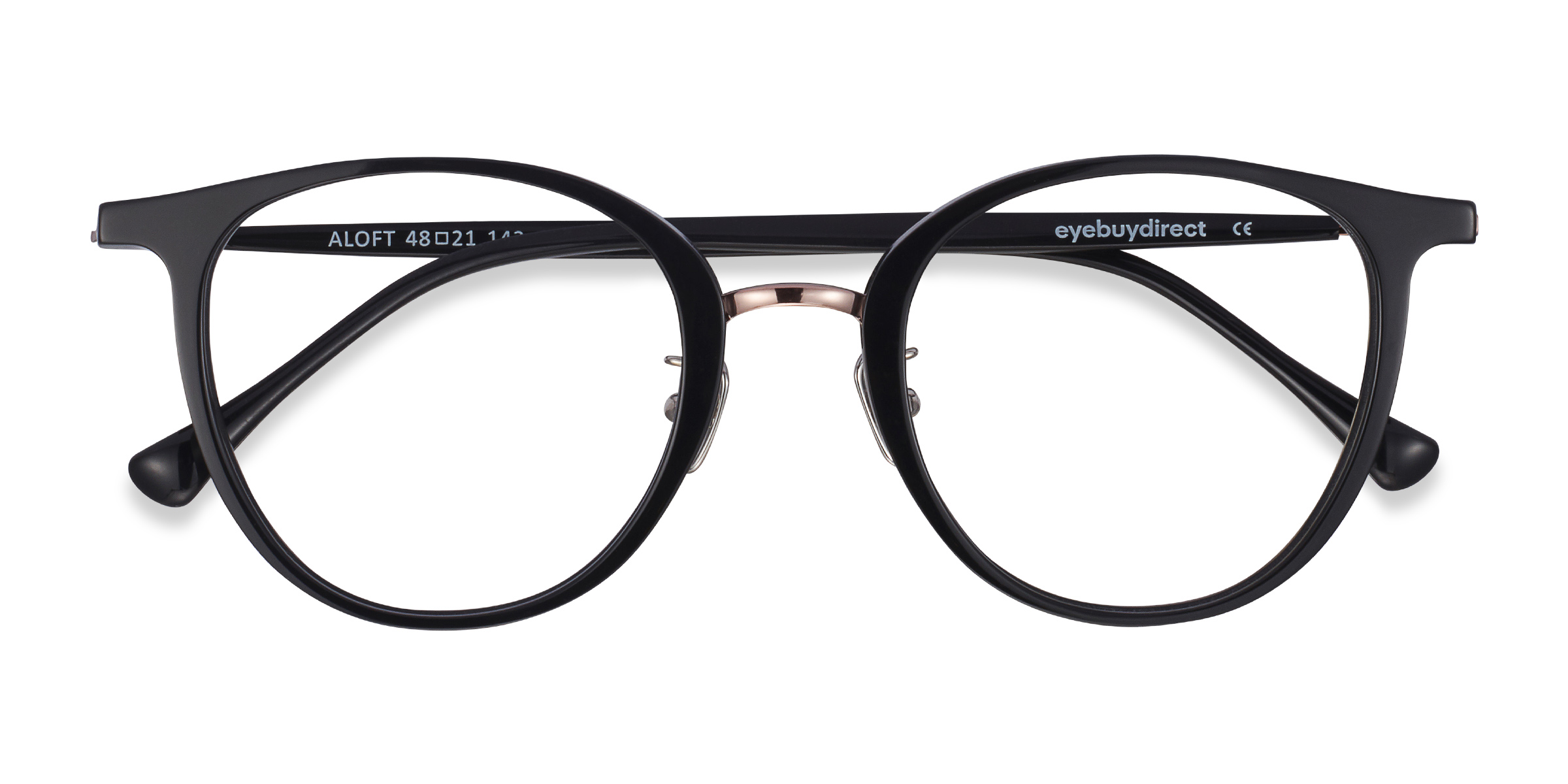 Black Aloft - Metal Eyeglasses