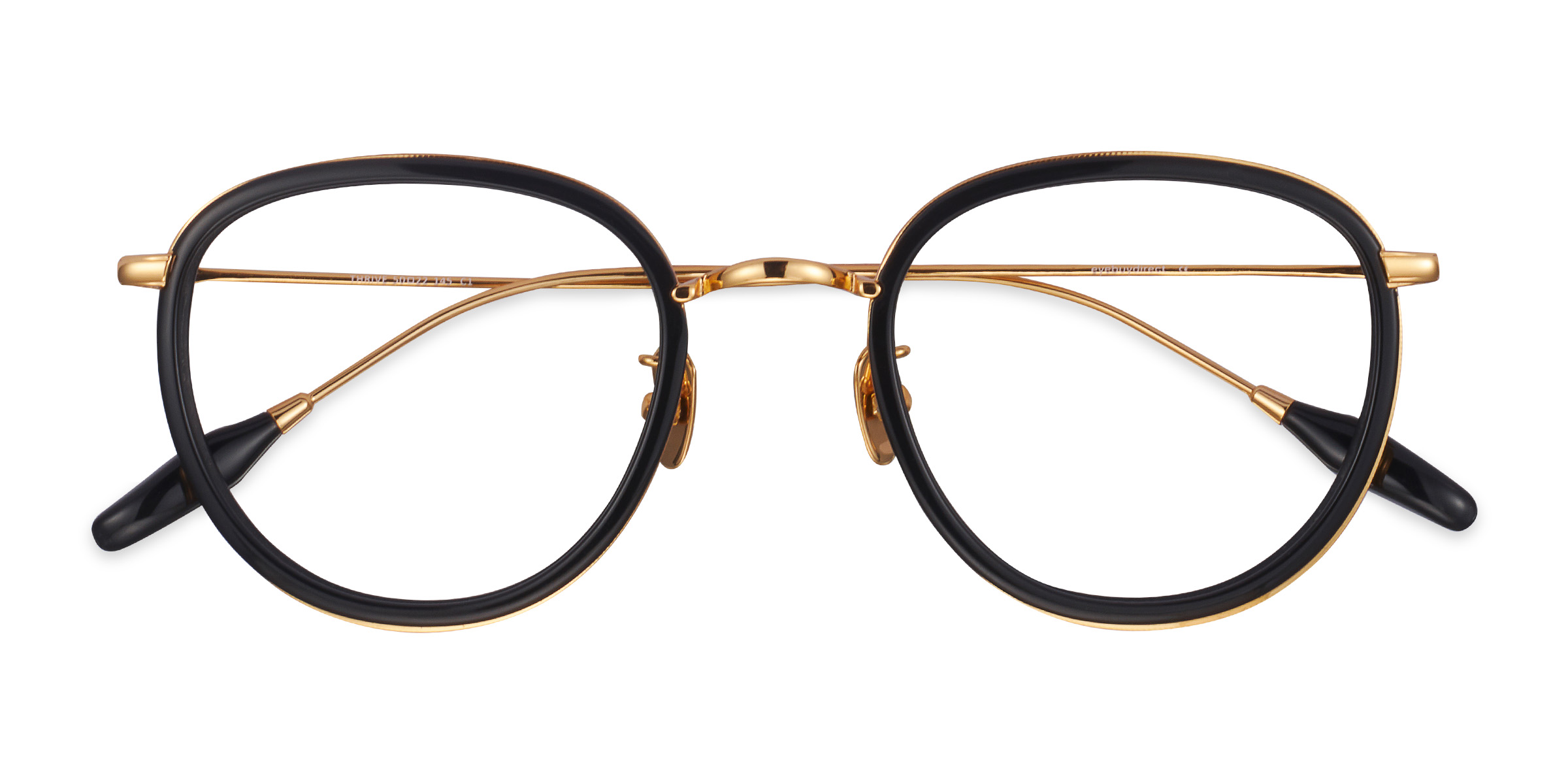 Noir Thrive - Métal Lunettes de vue