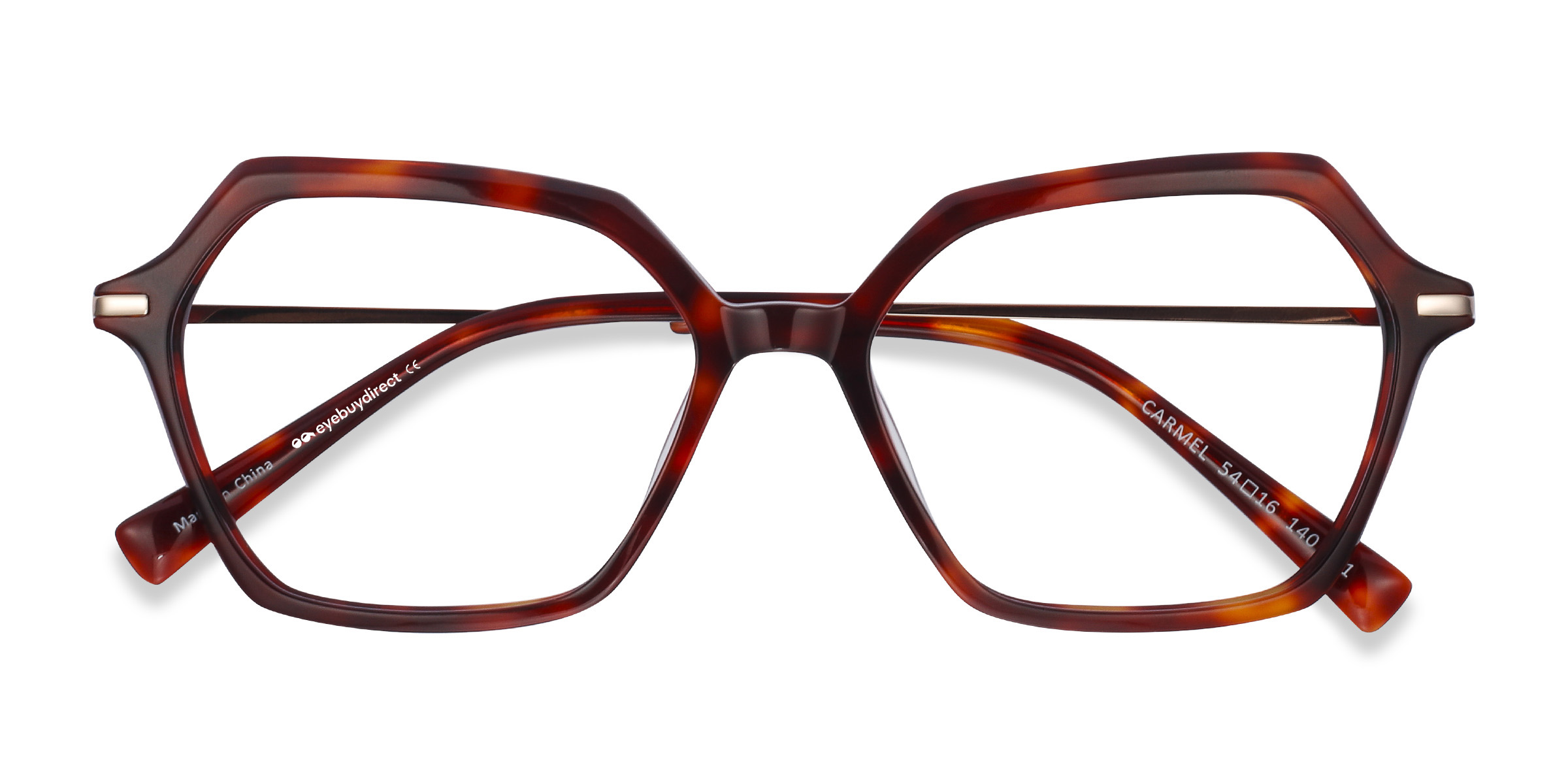 Tortoise Carmel - Acetate-metal Eyeglasses