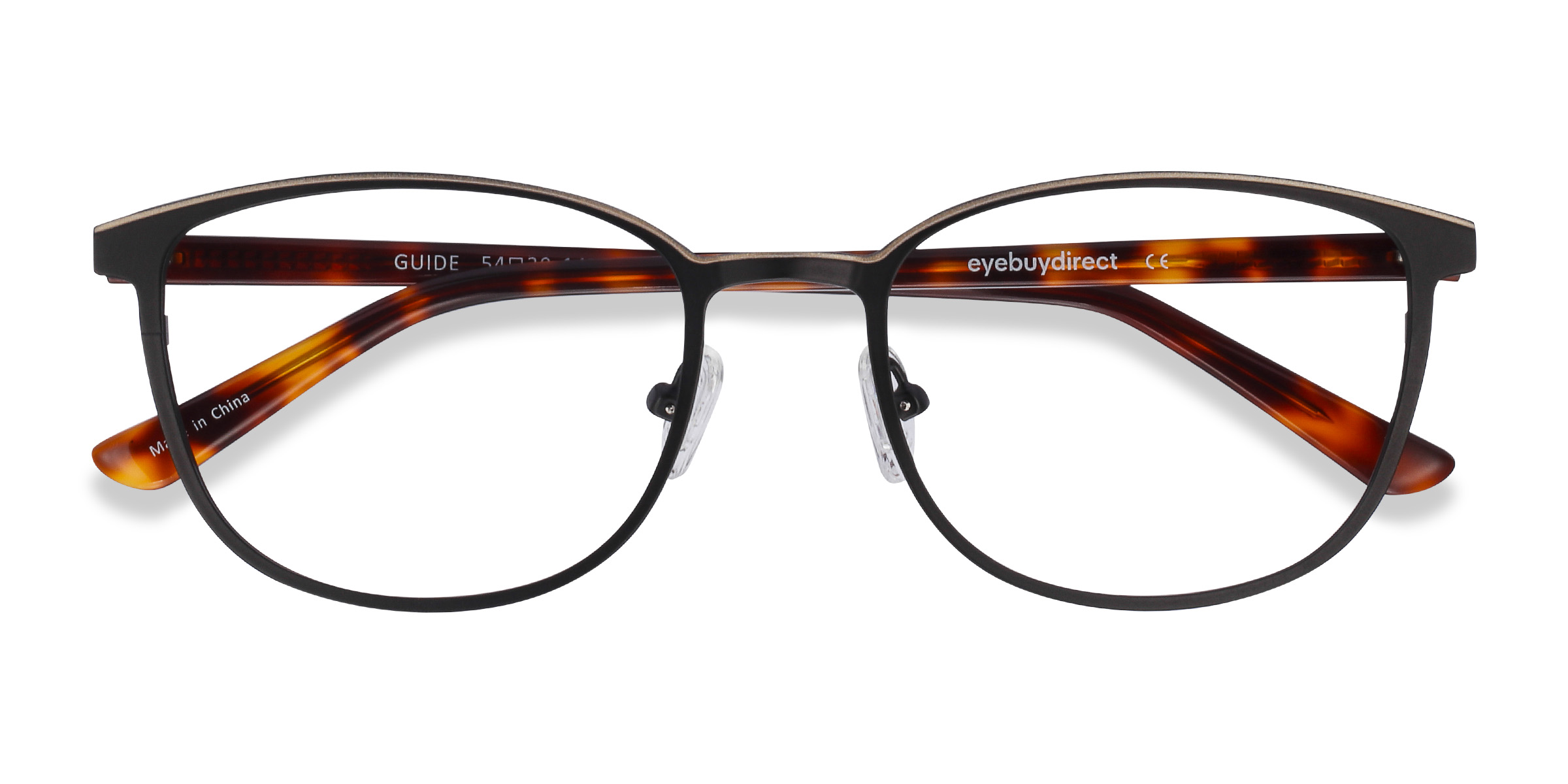 Black & Tortoise Guide - Acetate-metal Eyeglasses