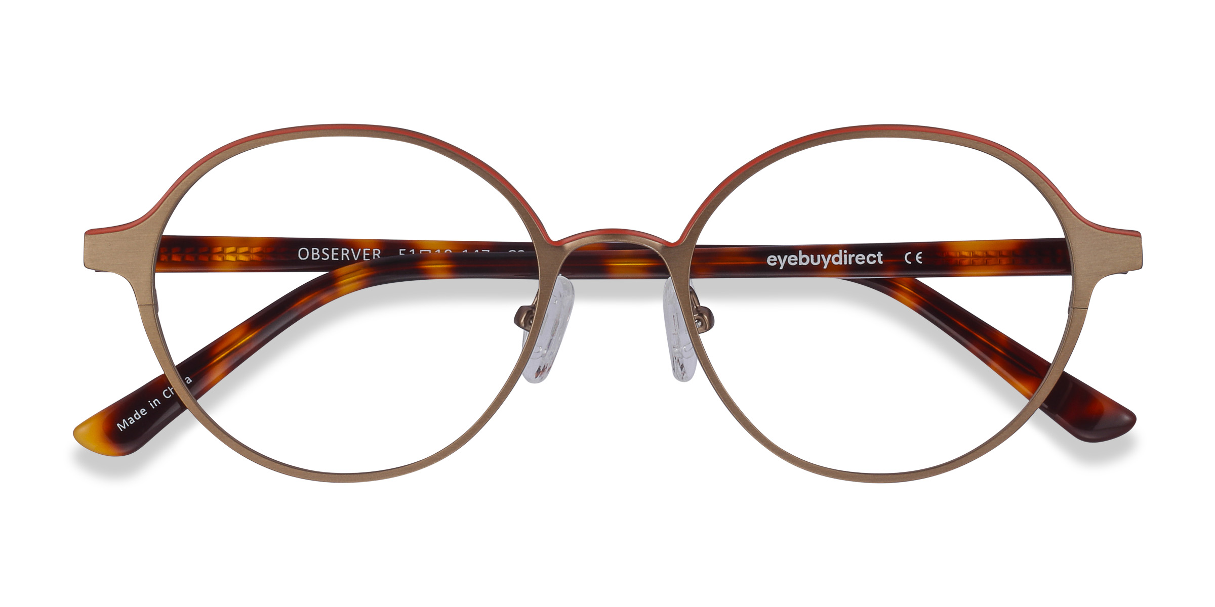 Bronze Observer - Acetate-metal Eyeglasses