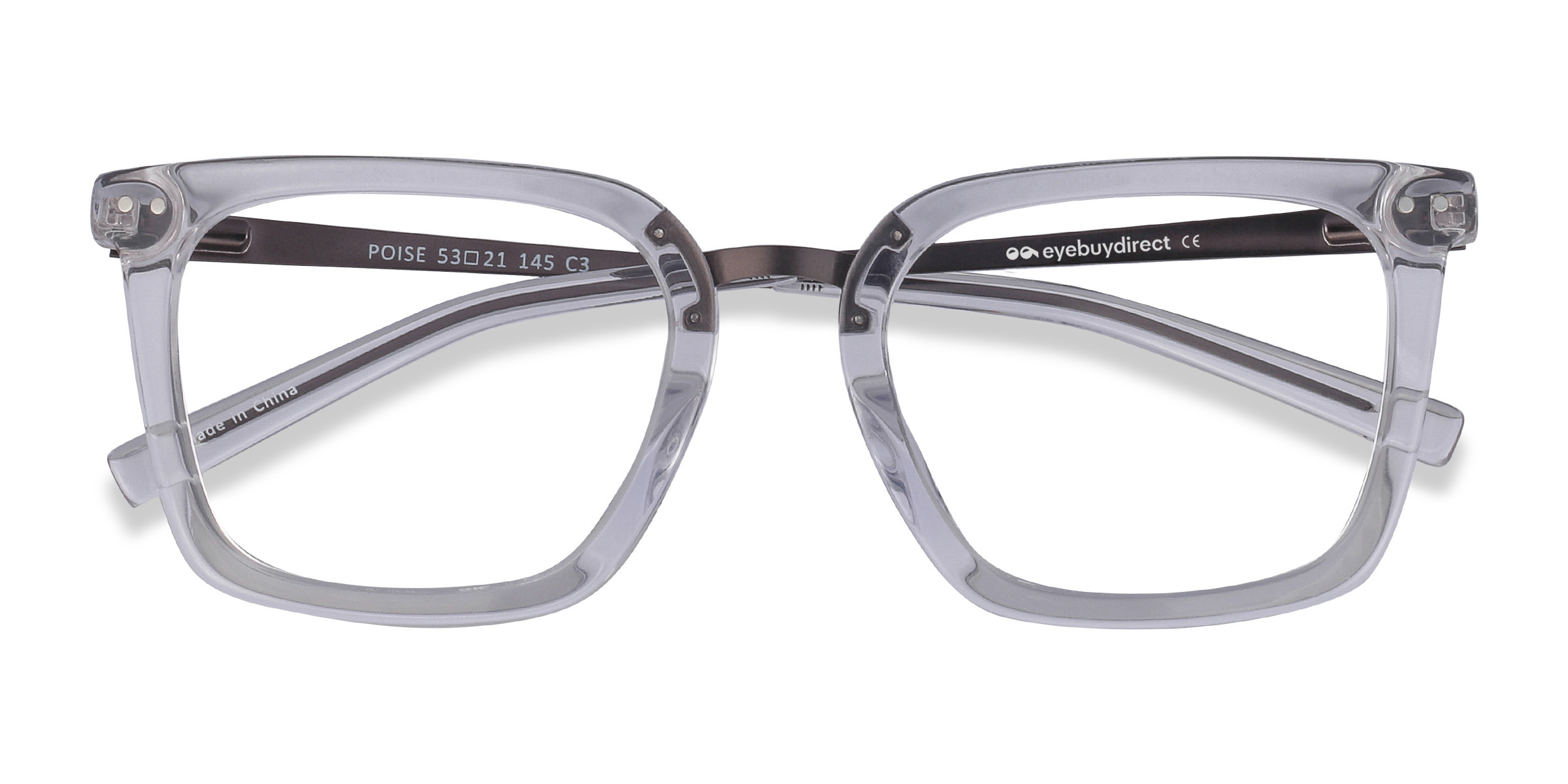 Clear Poise -  Acetate-metal Eyeglasses