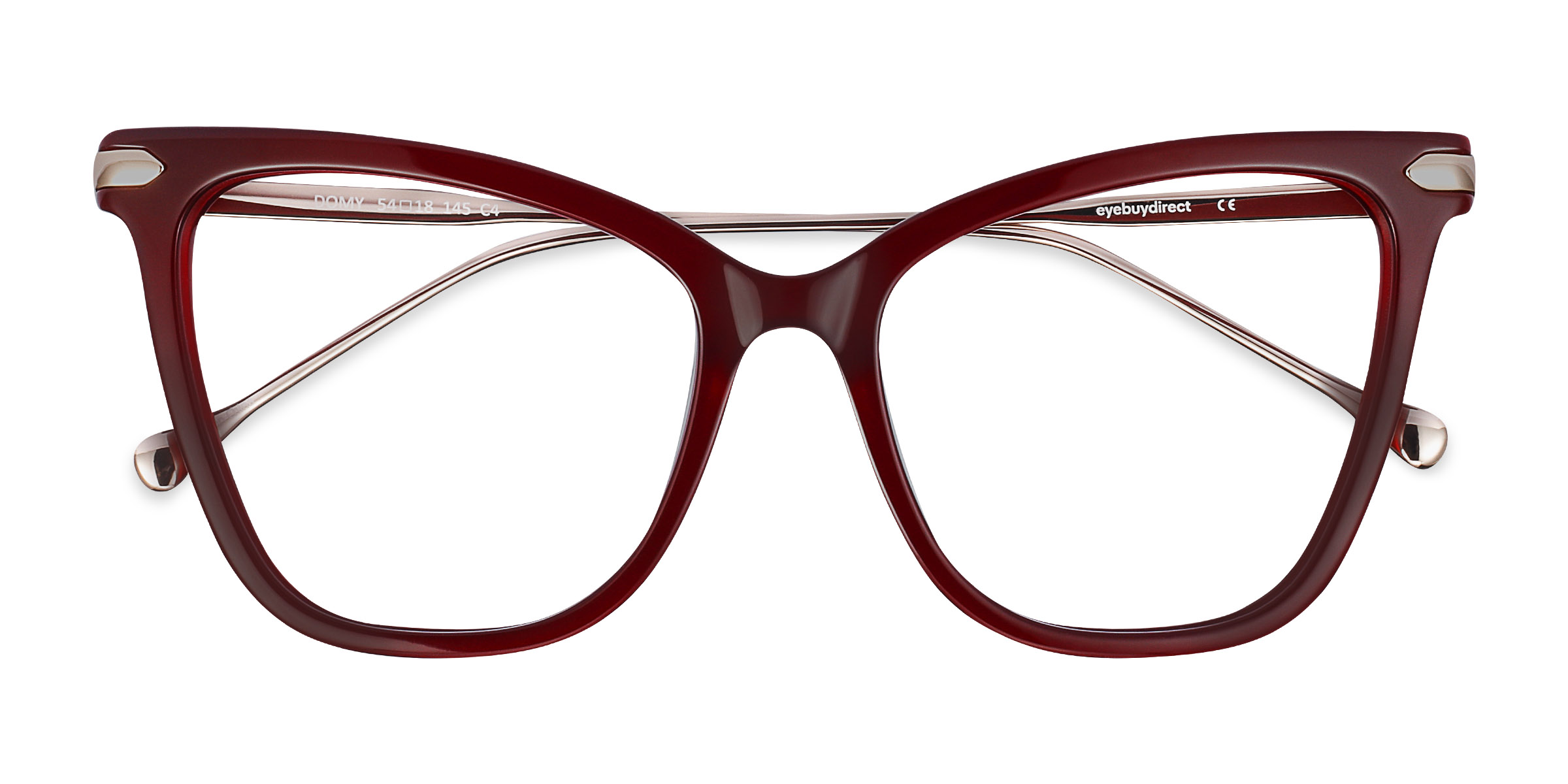 Burgundy Domy - Acetate-metal Eyeglasses