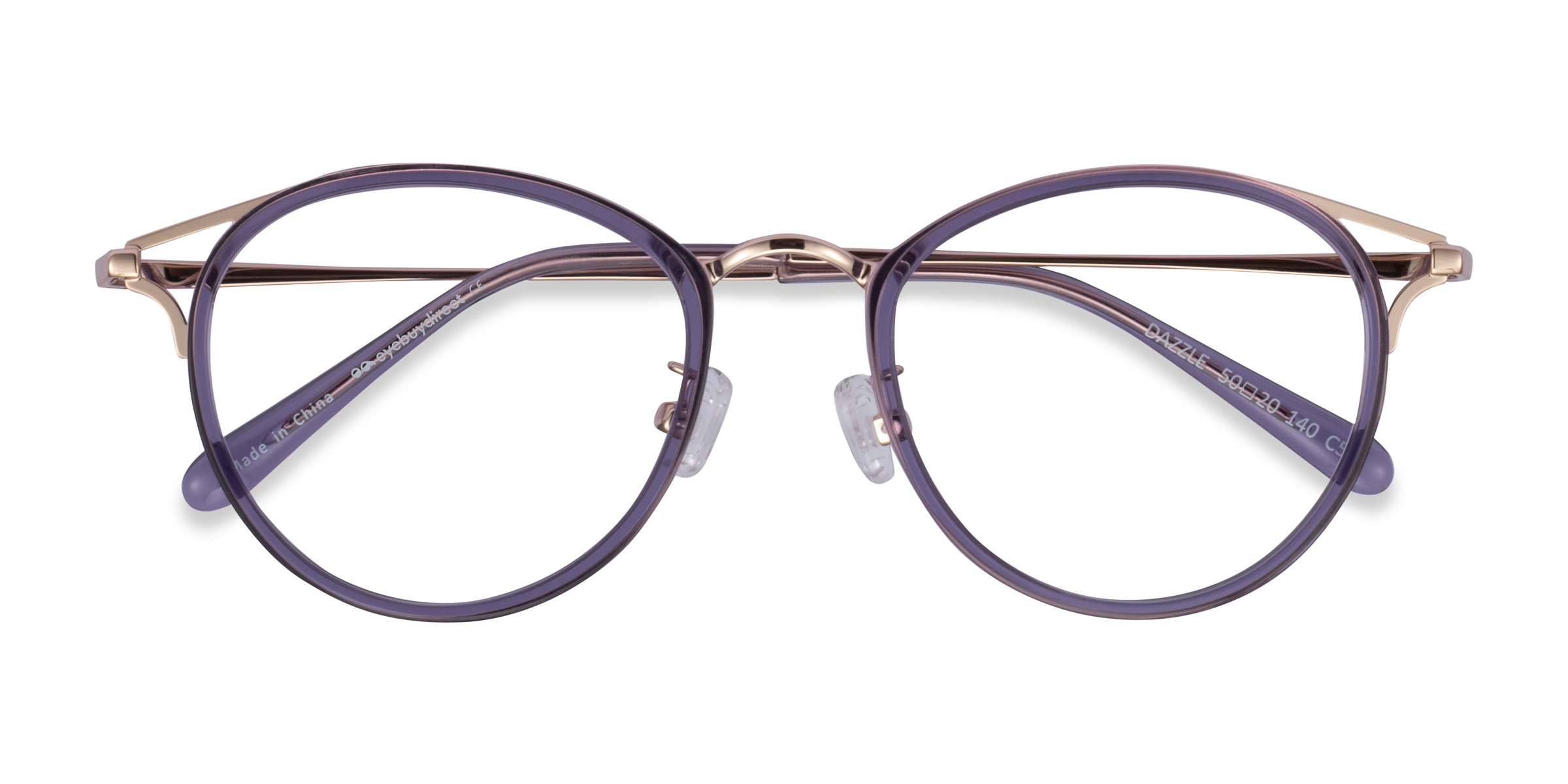 Purple Dazzle - Acetate-metal Eyeglasses