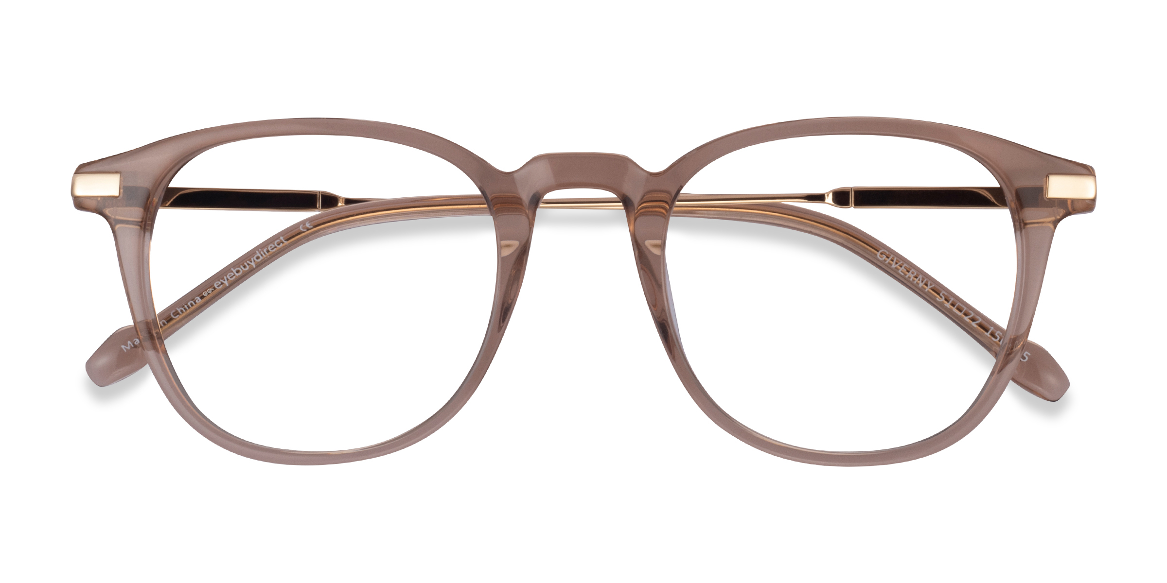 Clear Brown Giverny - Metal Eyeglasses