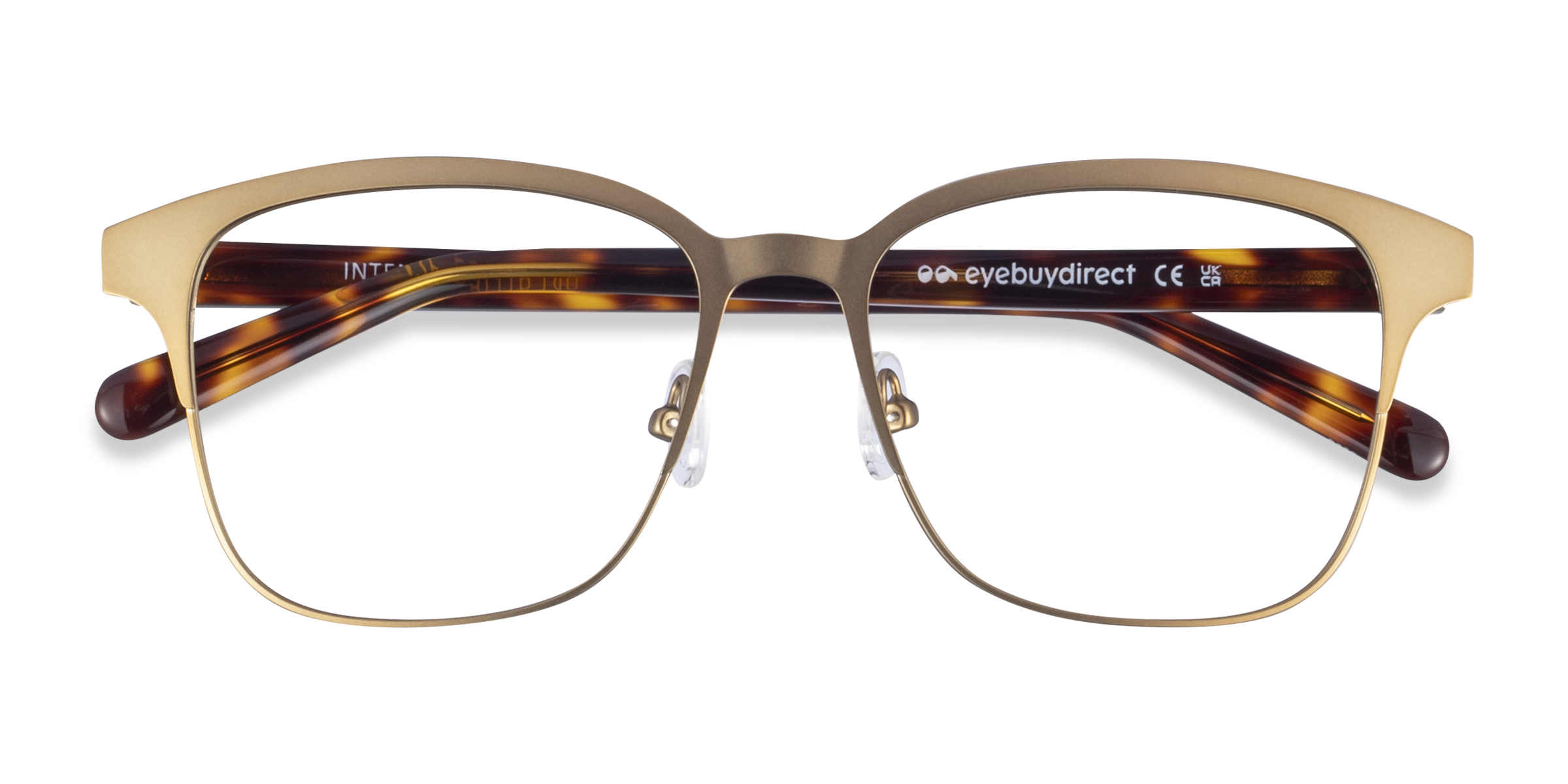 Matte Gold Tortoise Intense -  Métal Lunettes de vue