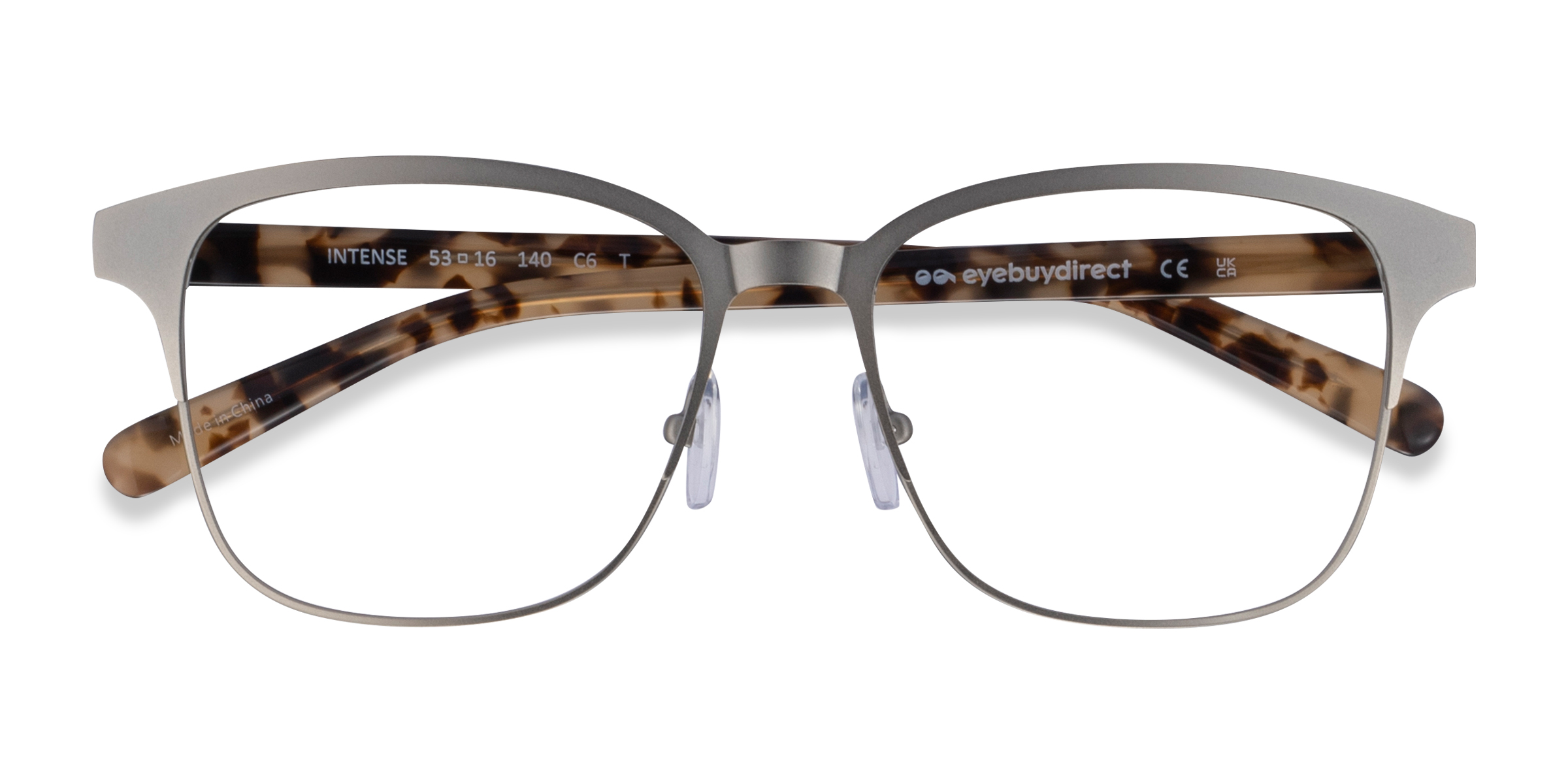 Matte Silver Tortoise Intense - Acetate-metal Lunettes de vue