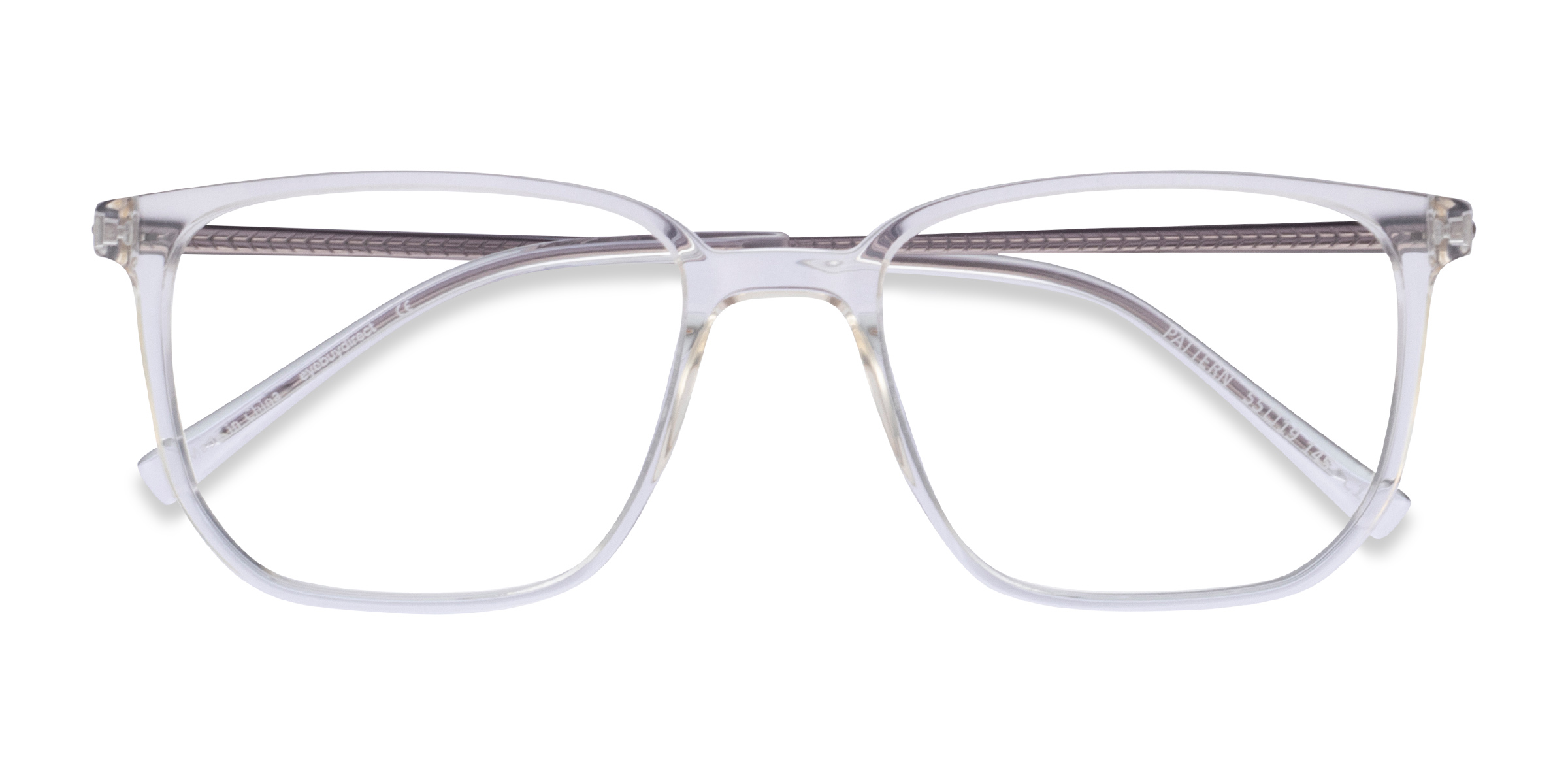 Clear Pattern - Metal Eyeglasses