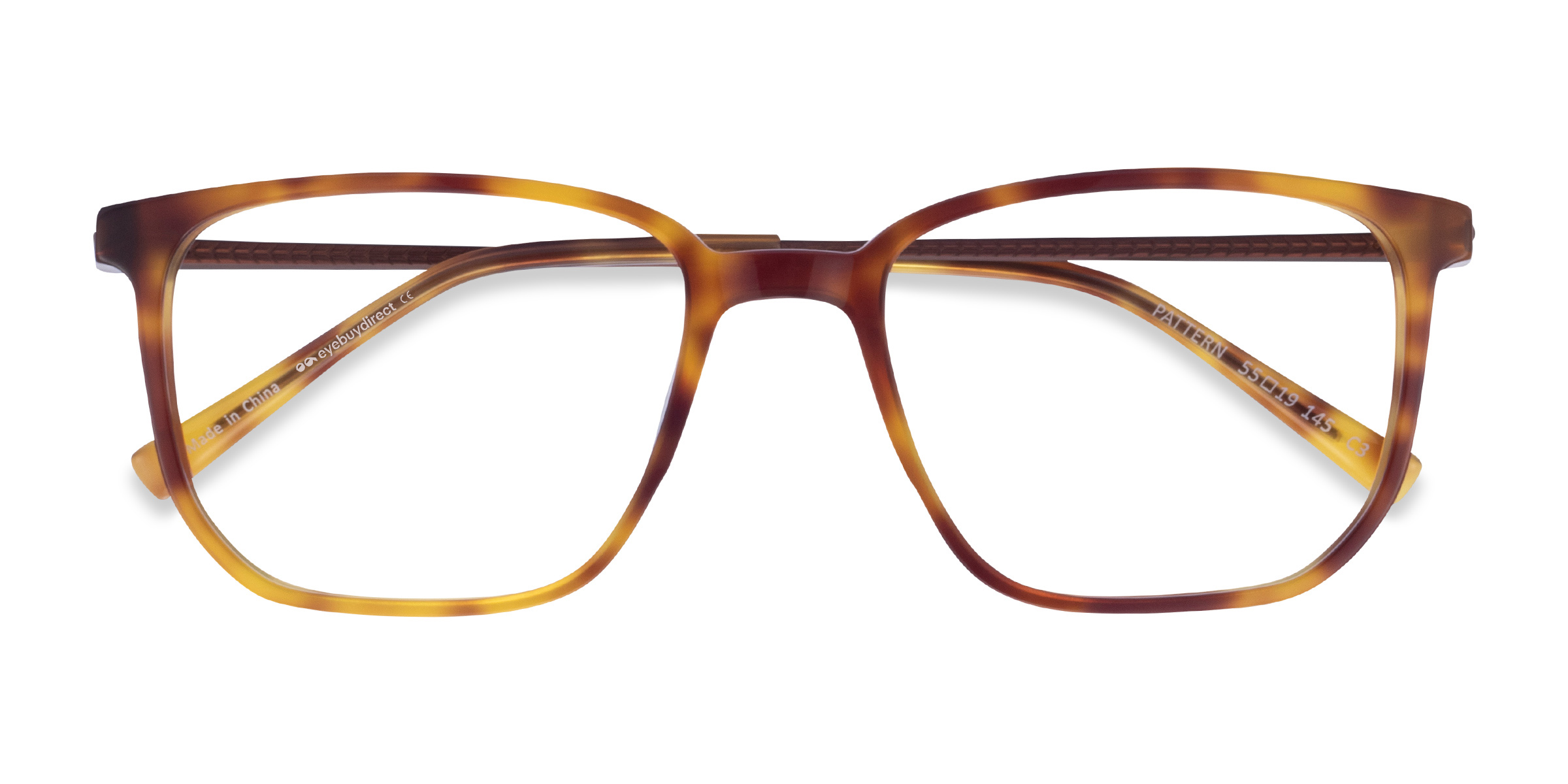 Tortoise Pattern -  Metal Eyeglasses