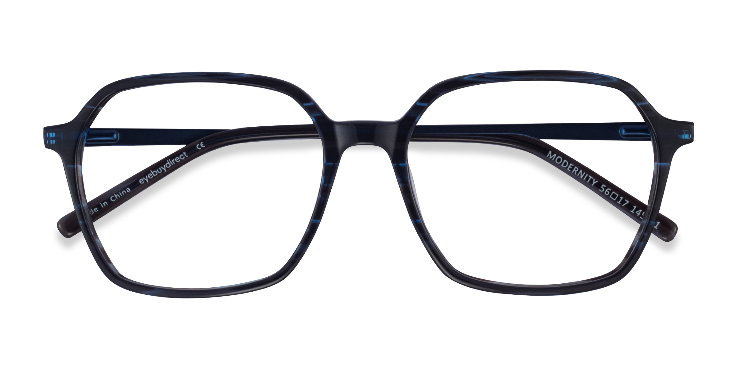 Striped Blue Modernity -  Métal Lunettes de vue