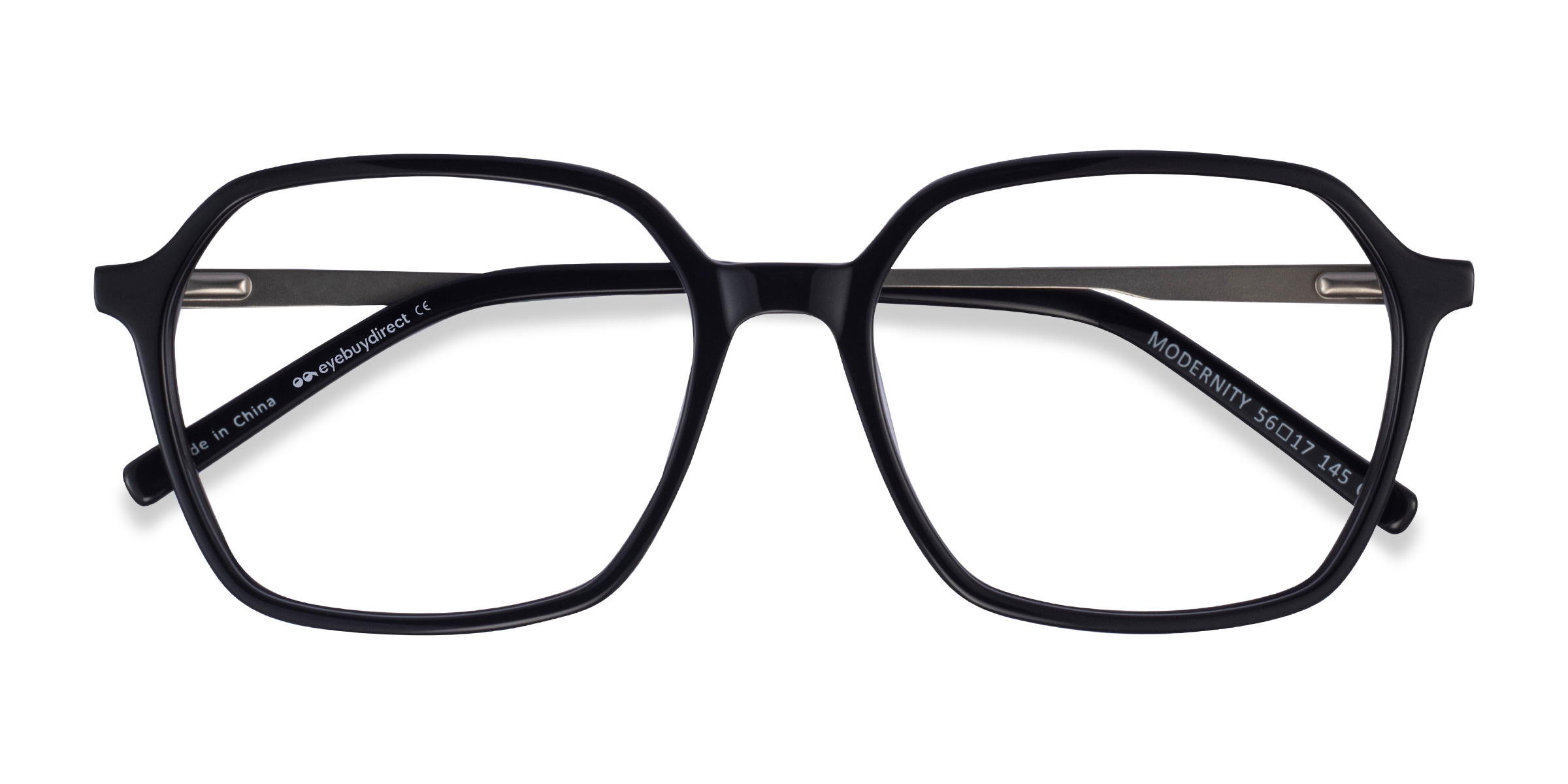 Black Silver Modernity - Metal Eyeglasses