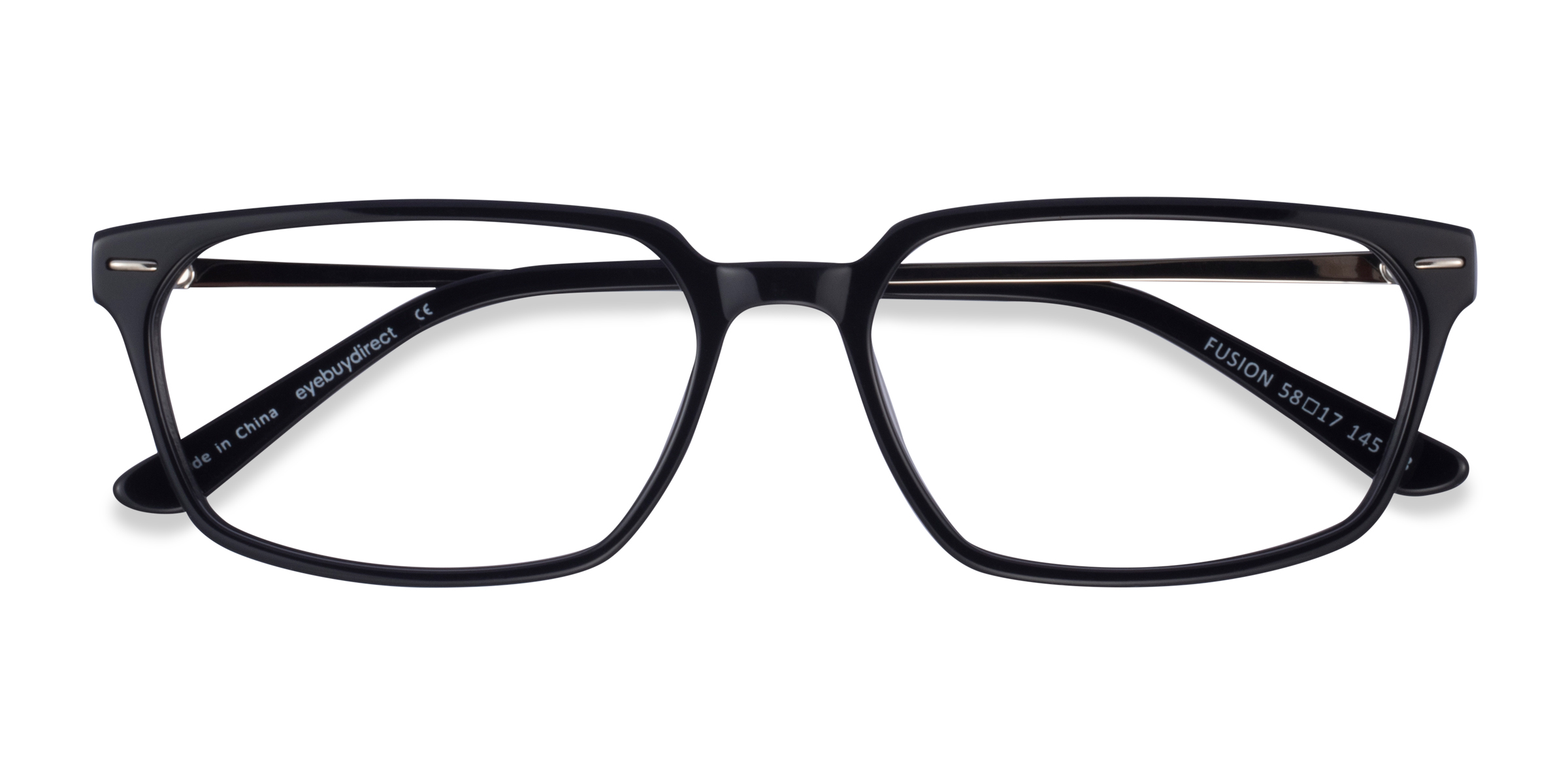 Black Silver Fusion - Metal Eyeglasses