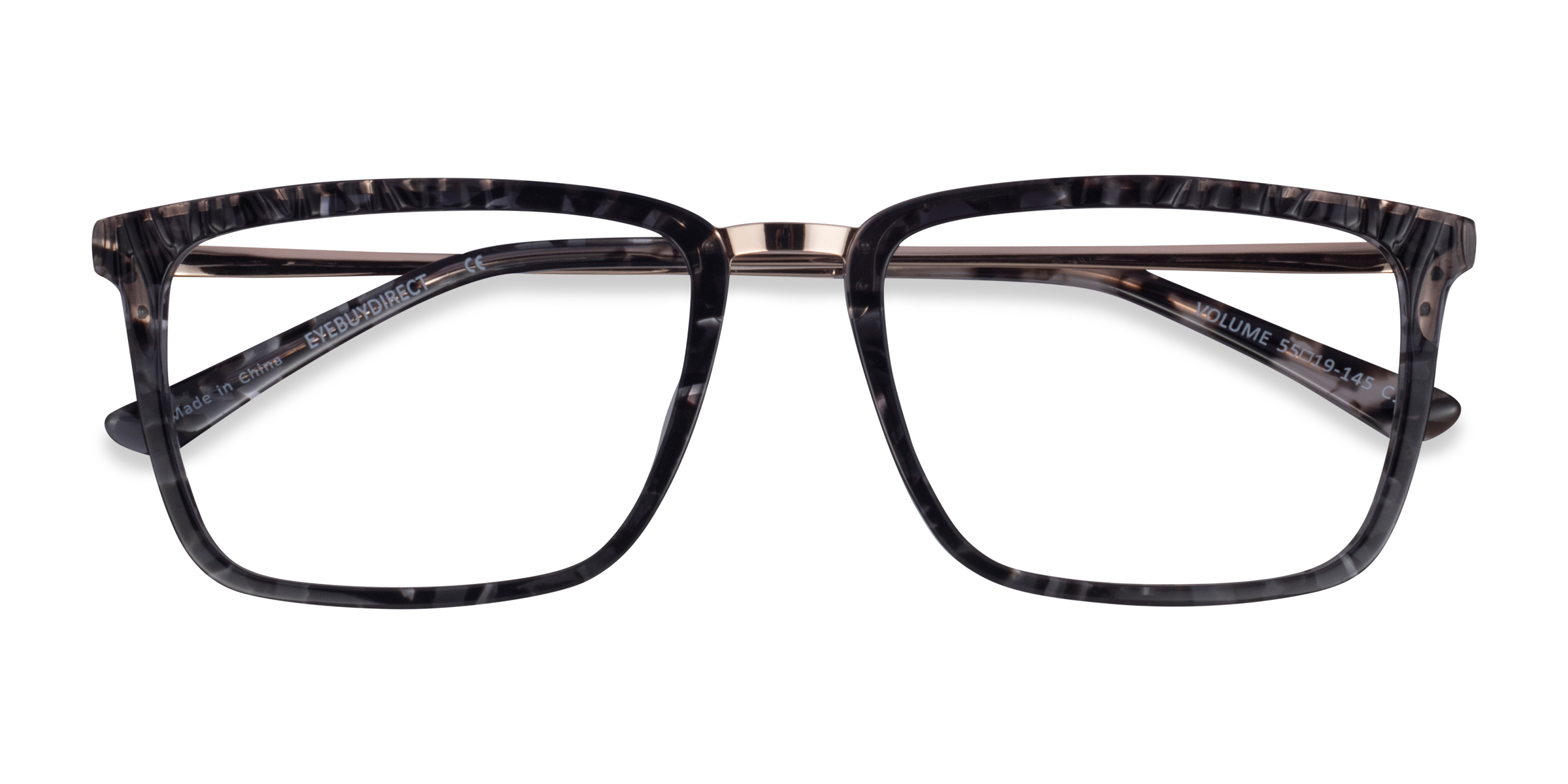 Dark Tortoise Volume - Metal Eyeglasses