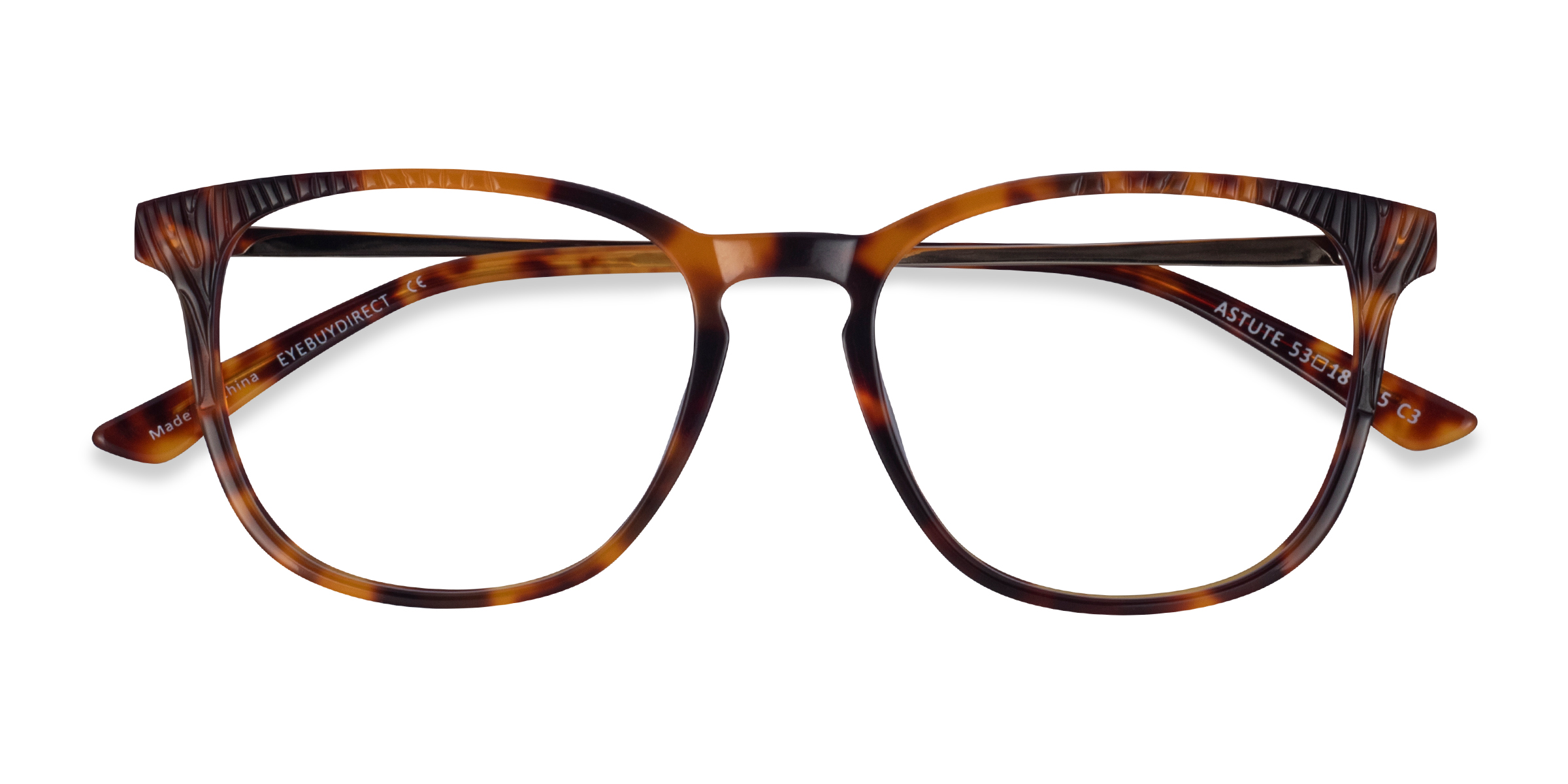 Tortoise Astute -  Metal Eyeglasses