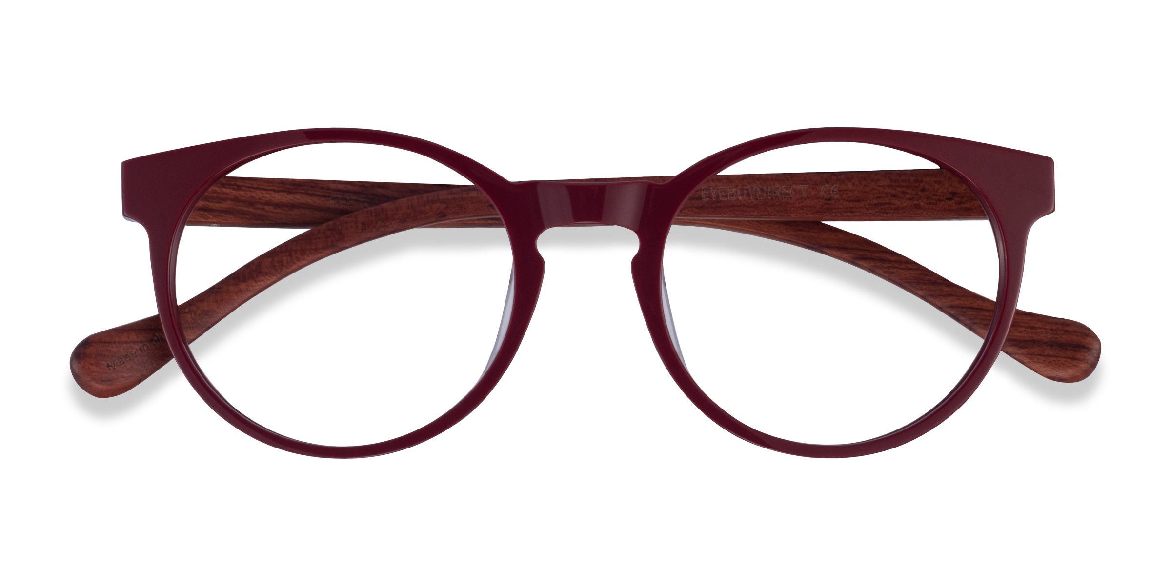 Red & Red Wood Everglades -  Wood-texture Lunettes de vue