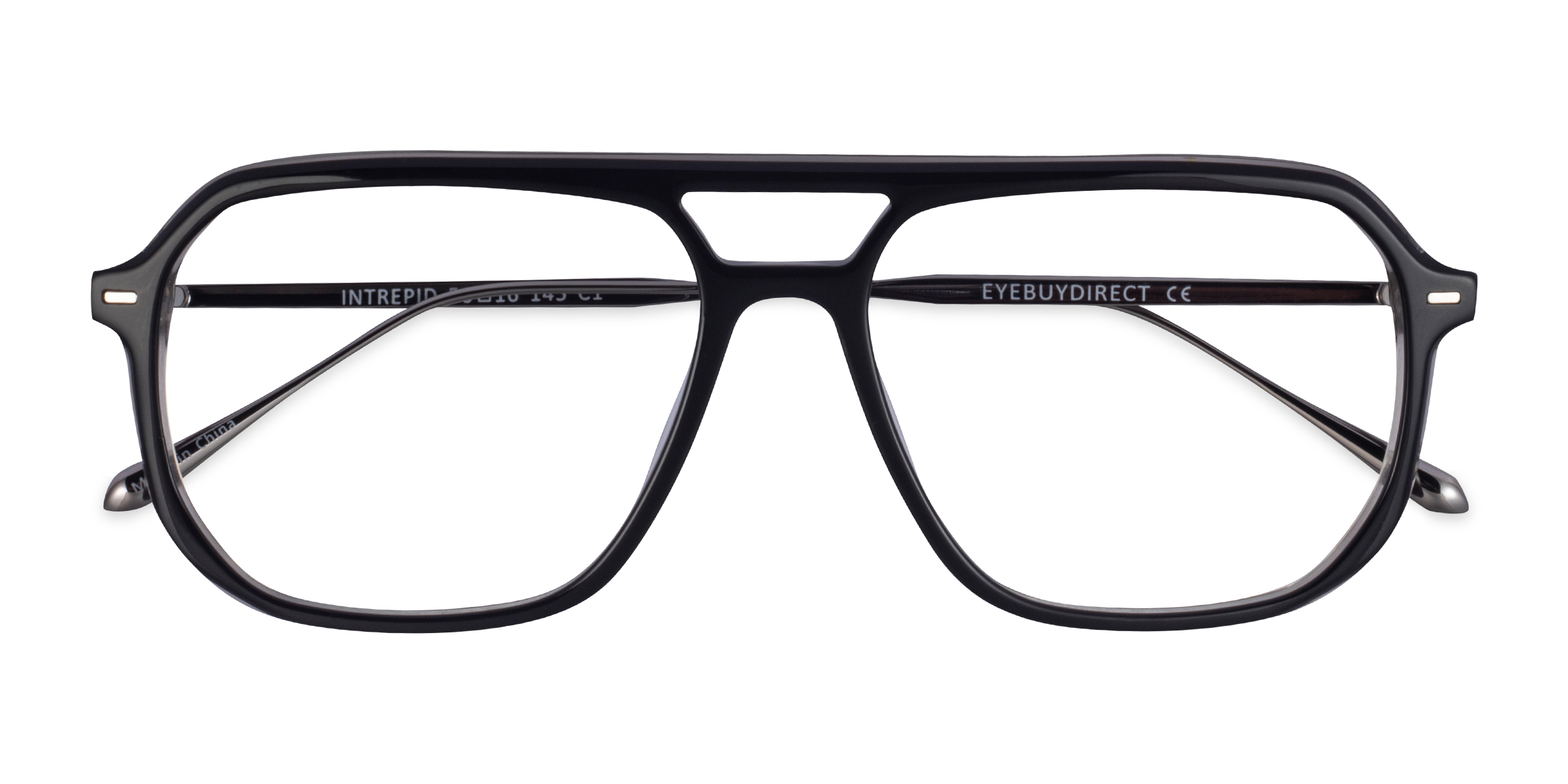Black Gunmetal Intrepid - Métal Lunettes de vue
