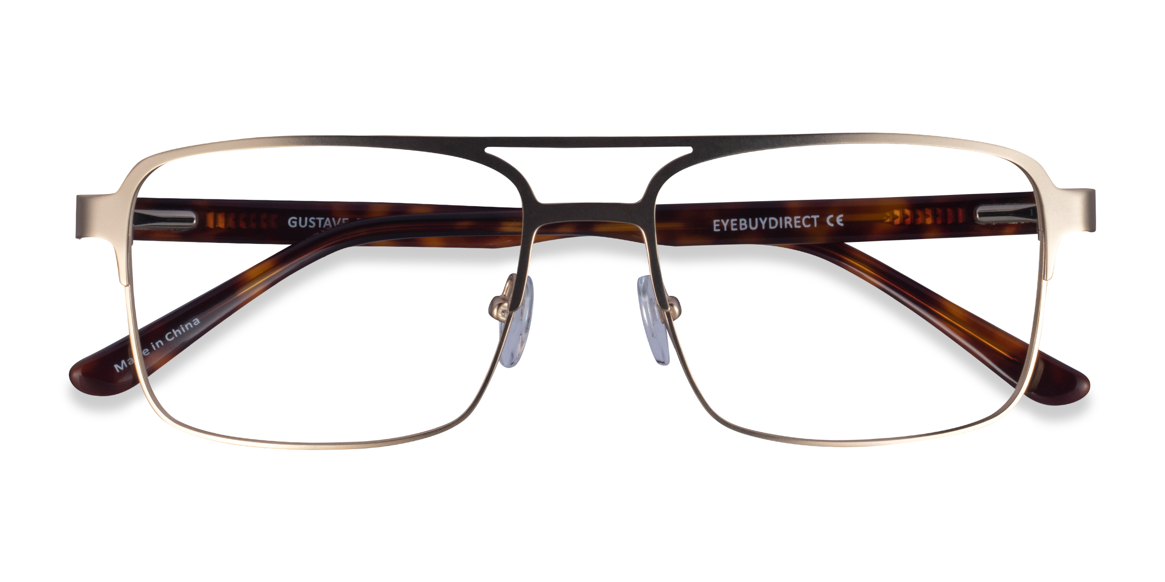 Gold Tortoise Gustave - Metal Eyeglasses