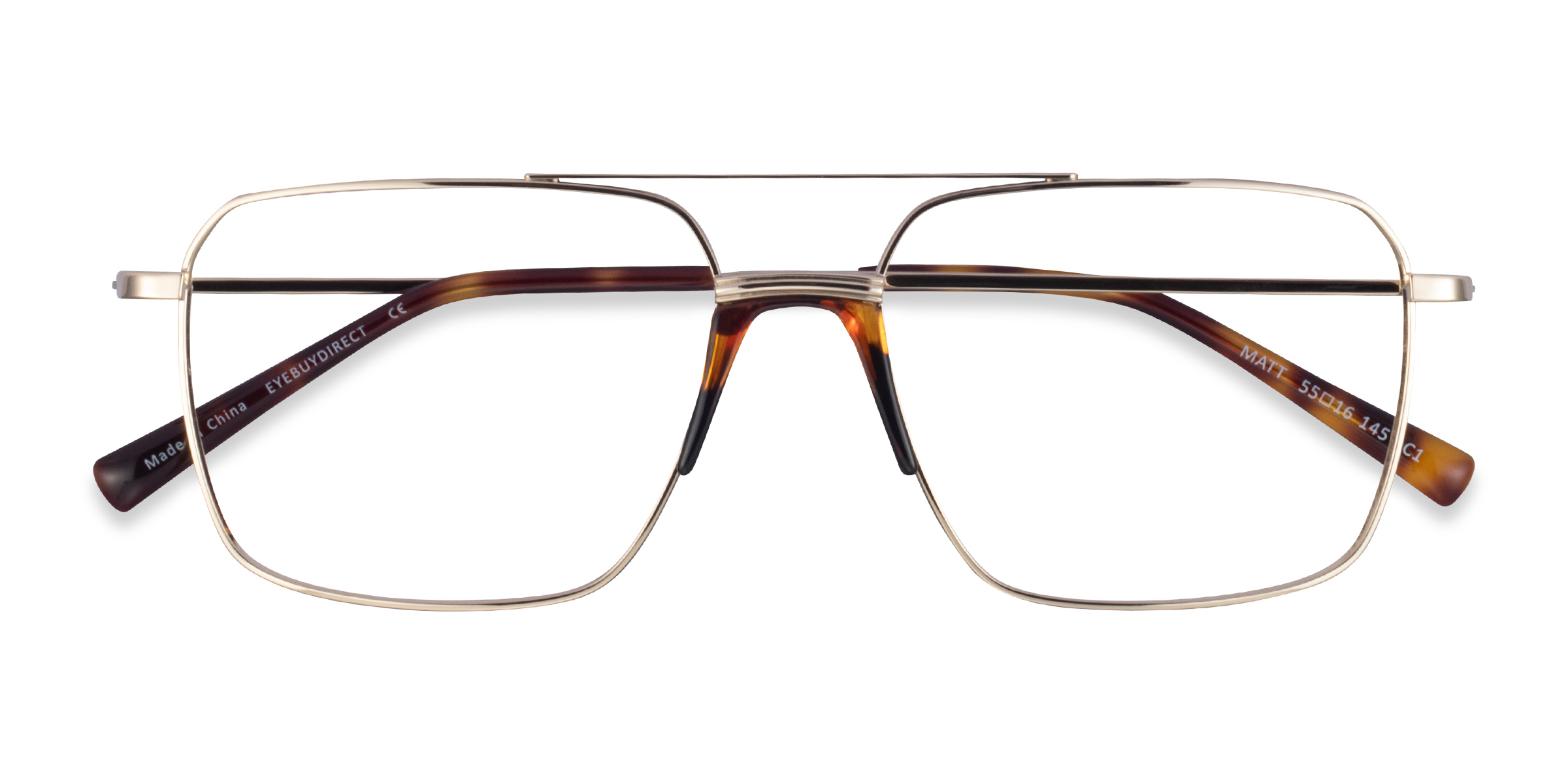 Gold Tortoise Matt - Metal Eyeglasses