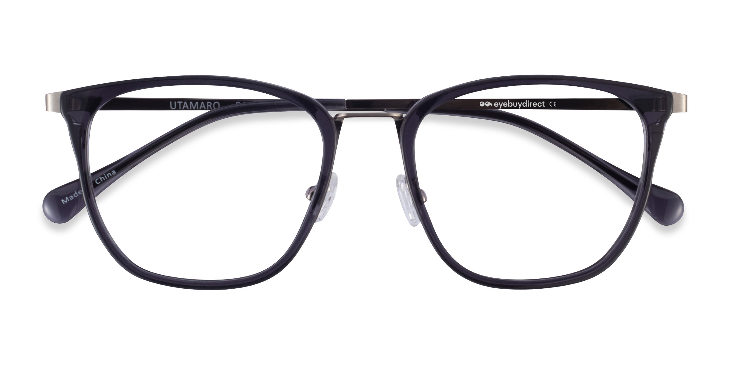 Gray Silver Utamaro -  Metal Eyeglasses