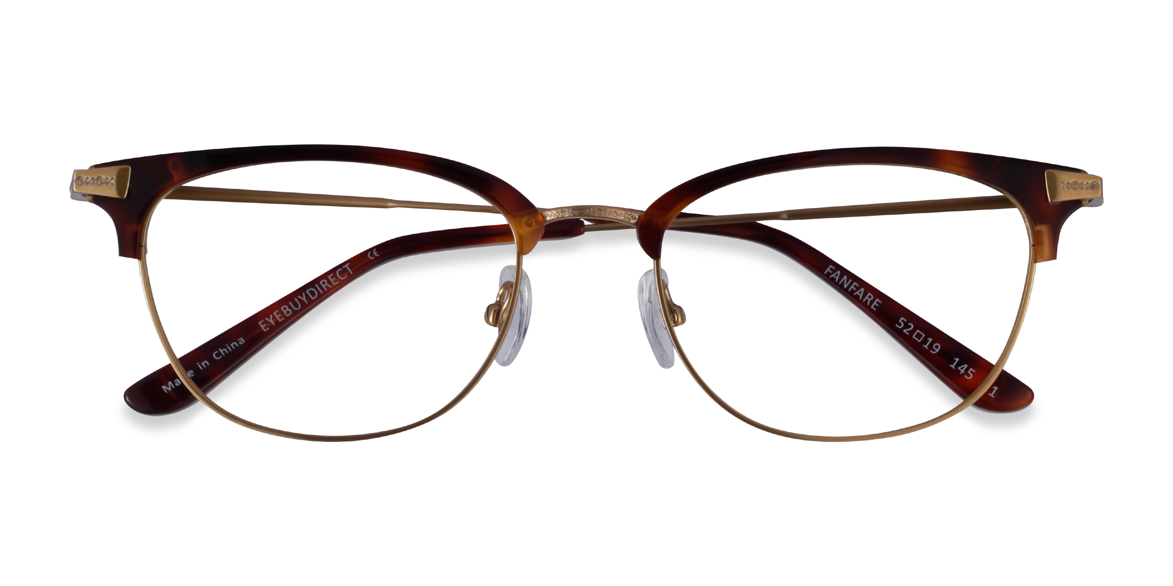 Tortoise Bronze Fanfare - Metal Eyeglasses