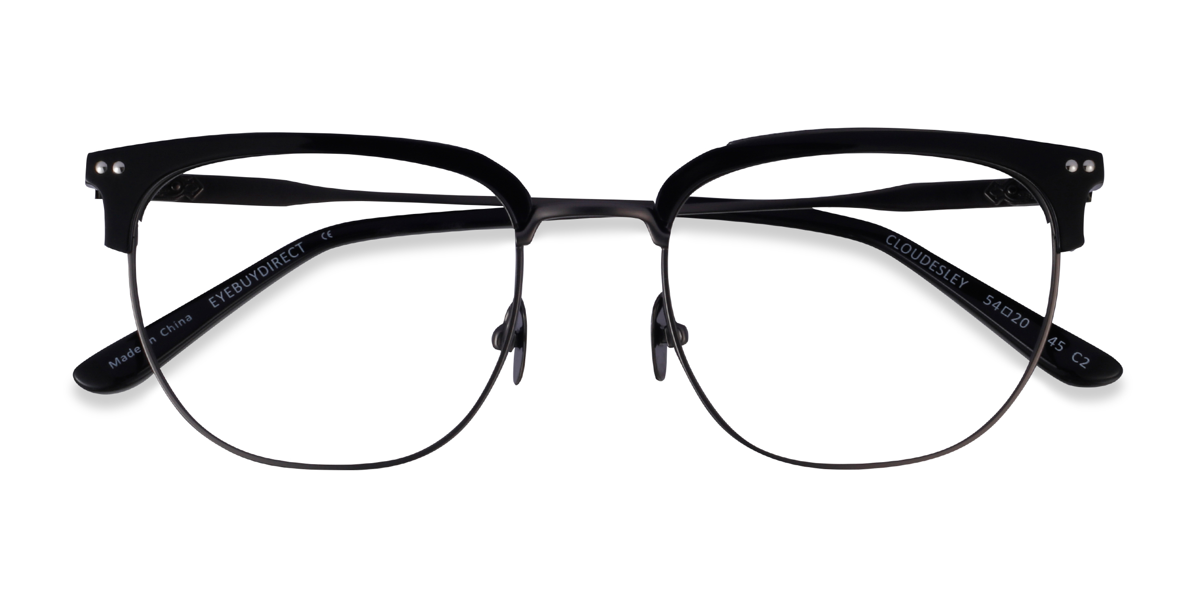 Black Gunmetal Cloudesley - Metal Eyeglasses
