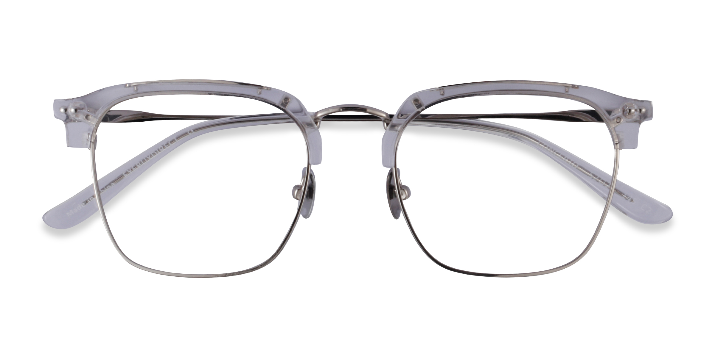 Clear Silver Concerto - Metal Eyeglasses