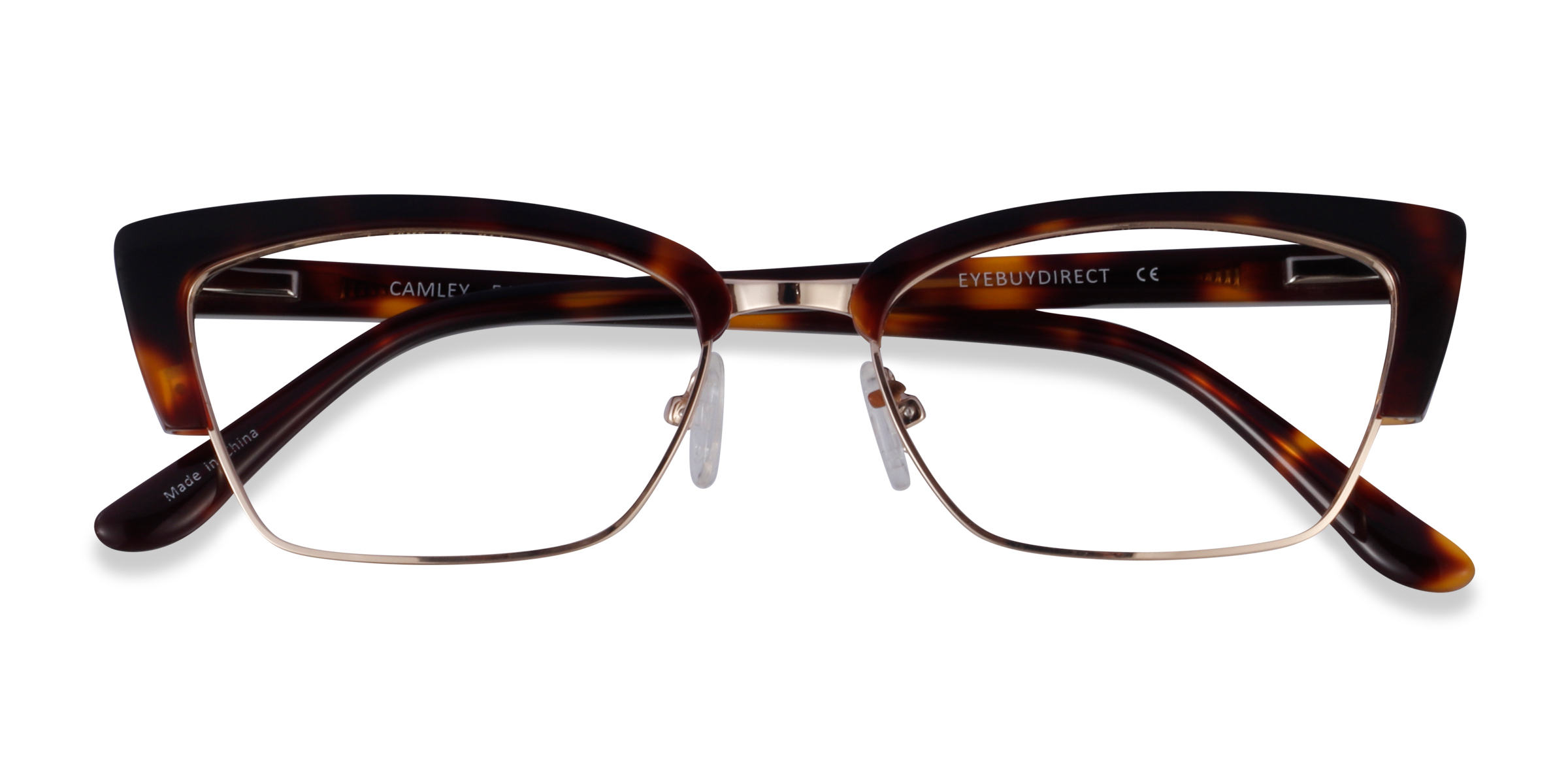Tortoise Gold Camley - Metal Eyeglasses
