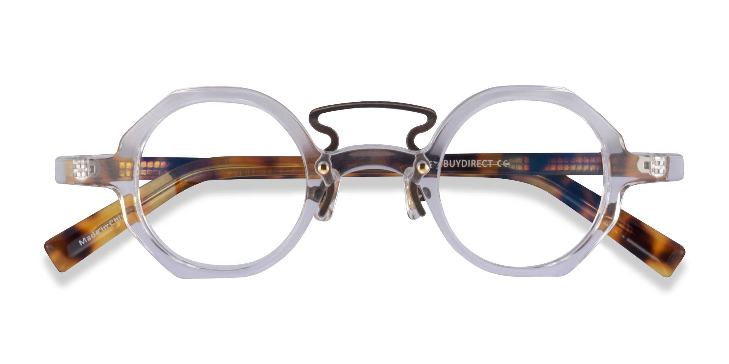 Clear Tortoise Very - Metal Eyeglasses
