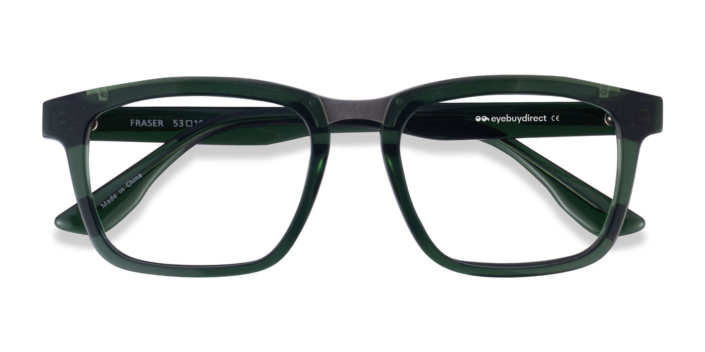 Clear Green Silver Fraser -  Metal Eyeglasses