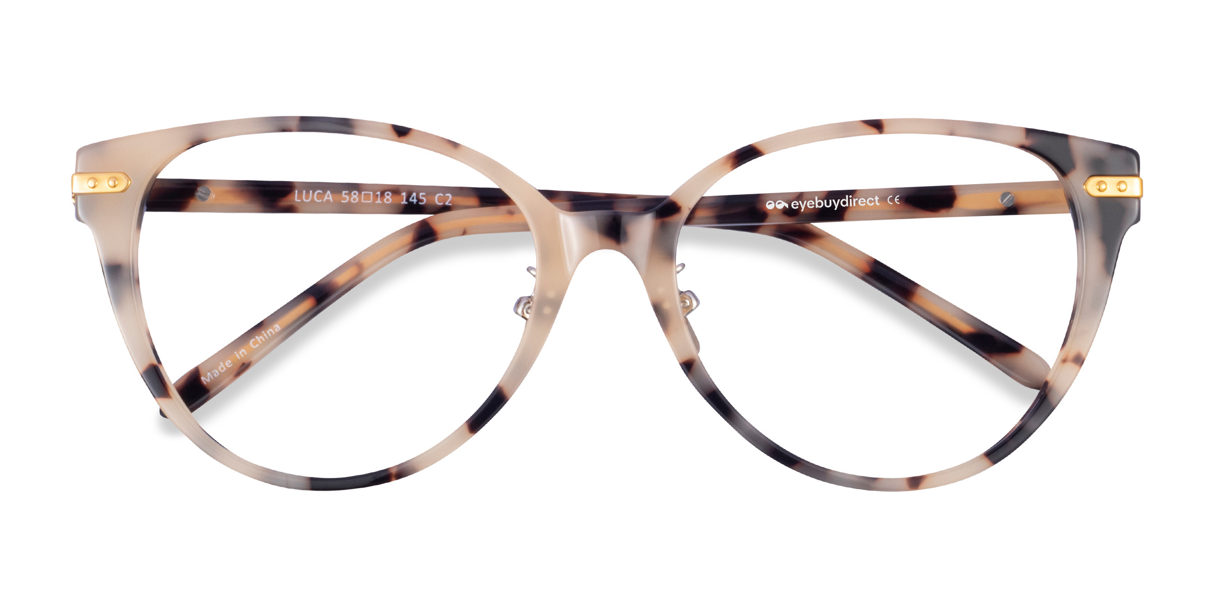 Ivory Tortoise Gold Luca -  Métal Lunettes de vue