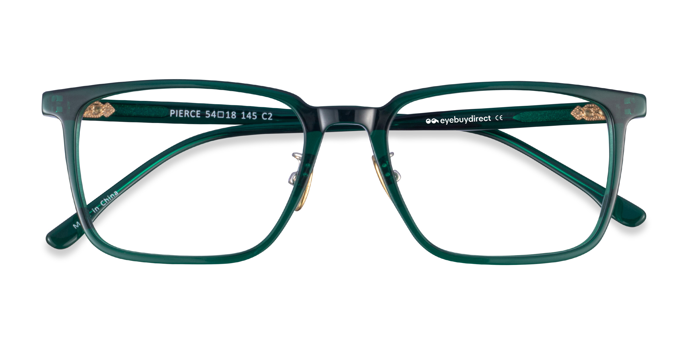 Vert foncé Pierce -  Métal Lunettes de vue