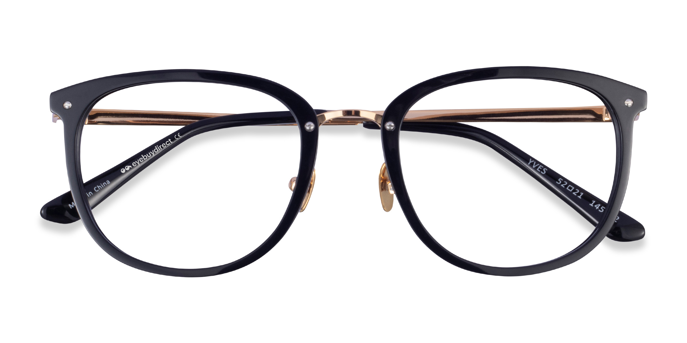 Black Gold Yves - Metal Eyeglasses