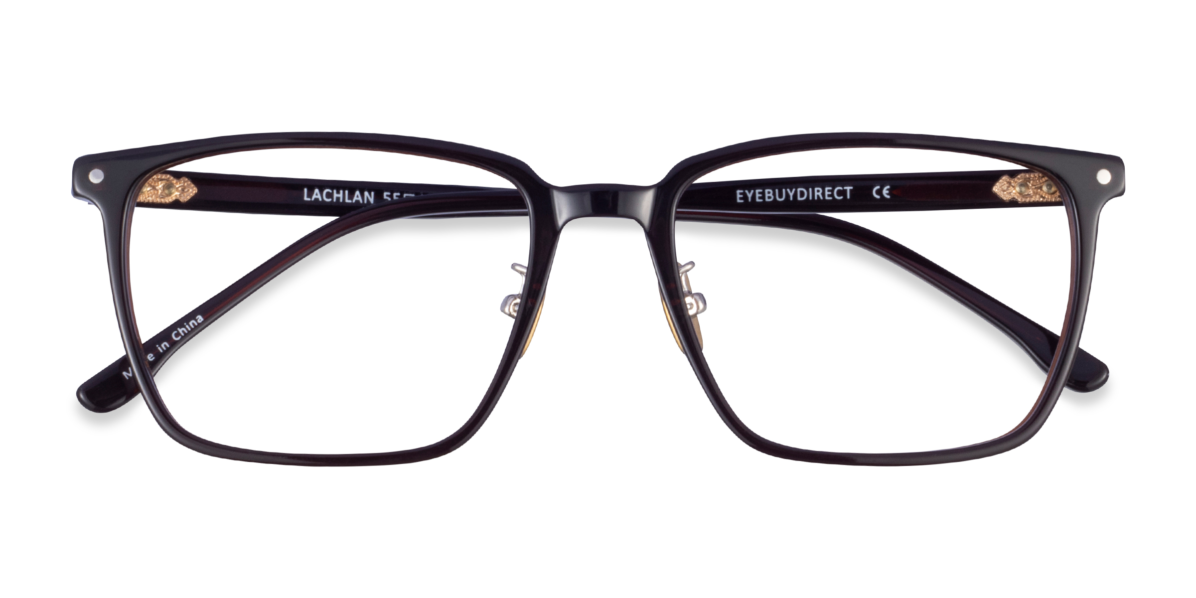 Dark Brown Lachlan - Metal Eyeglasses
