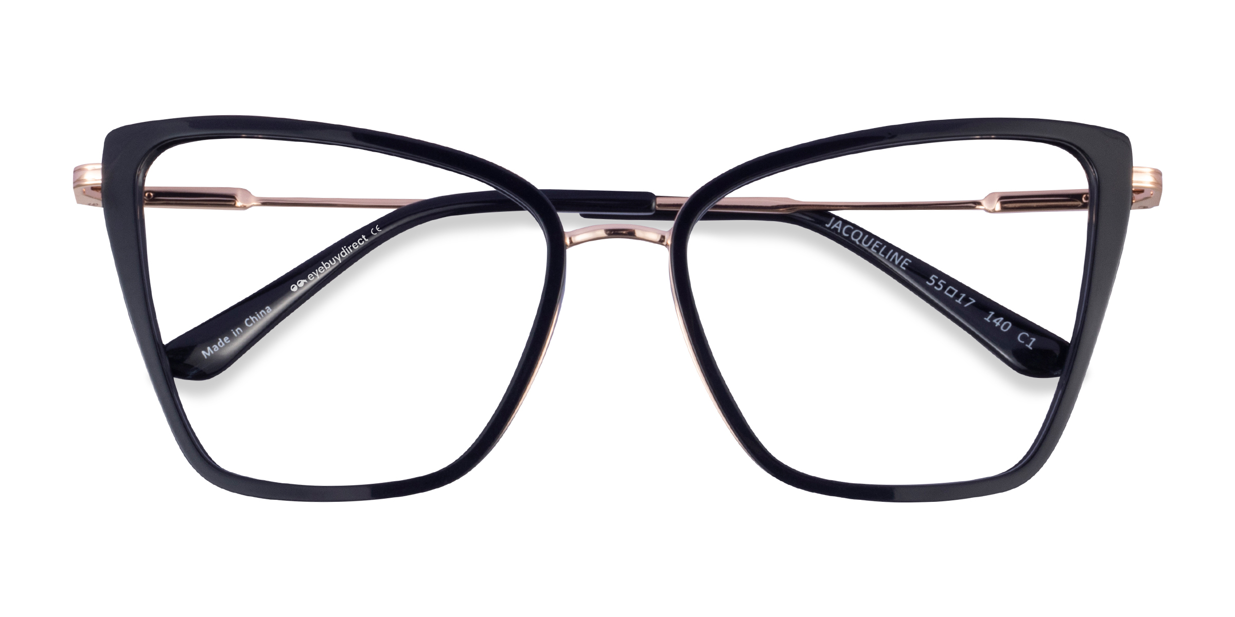 Black Gold Jacqueline -  Metal Eyeglasses