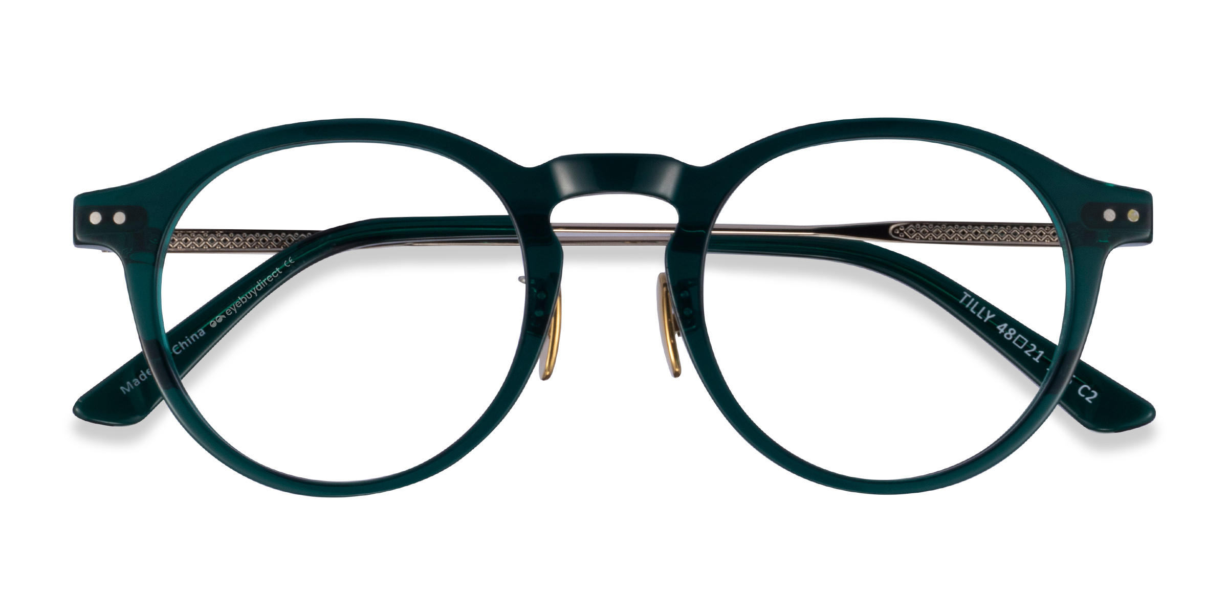 Green Gold Tilly -  Metal Eyeglasses