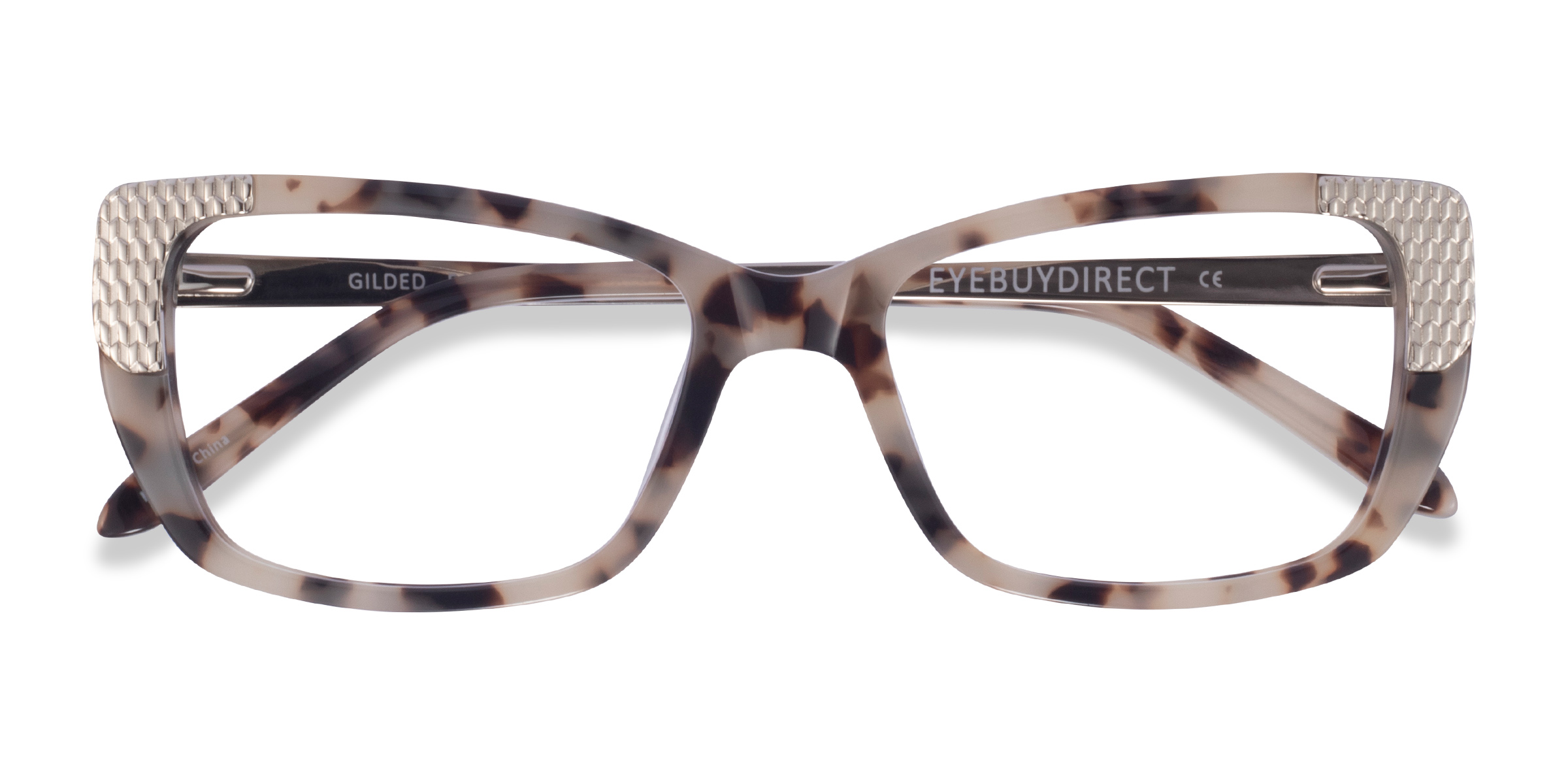 Ivory Tortoise Silver Gilded - Metal Eyeglasses