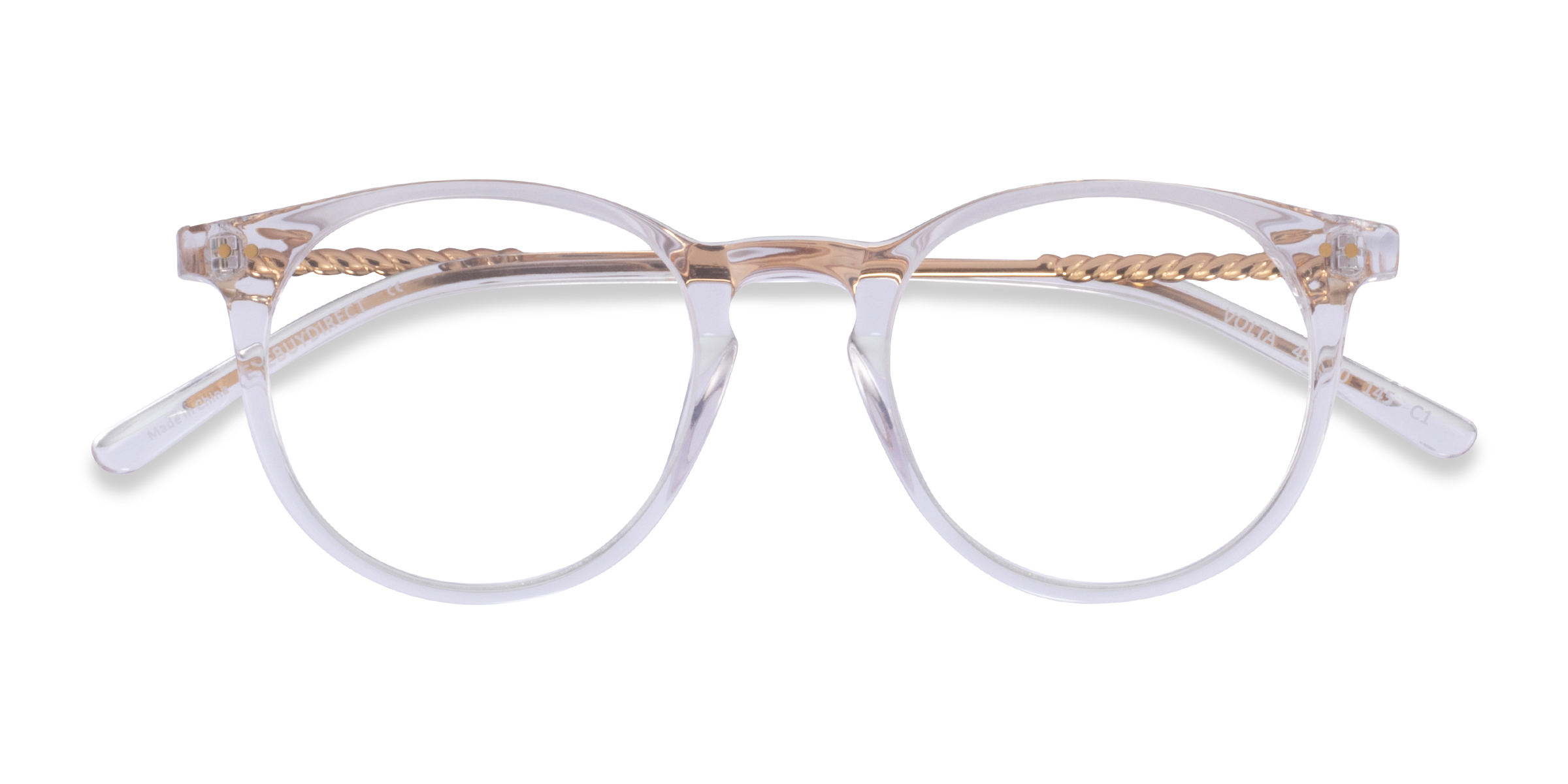 Clear Volta -  Metal Eyeglasses