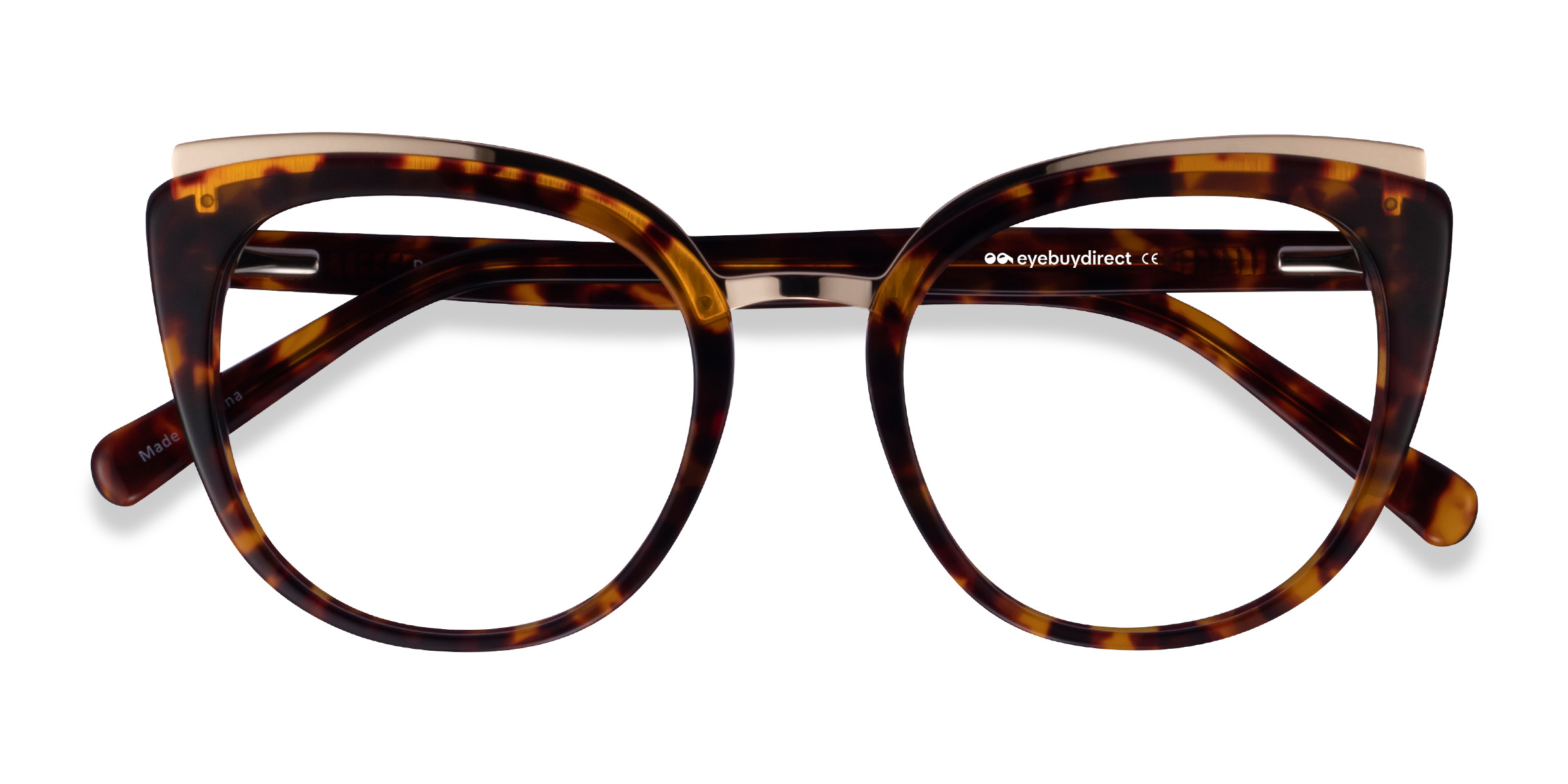 Tortoise Gold Bombay - Metal Eyeglasses