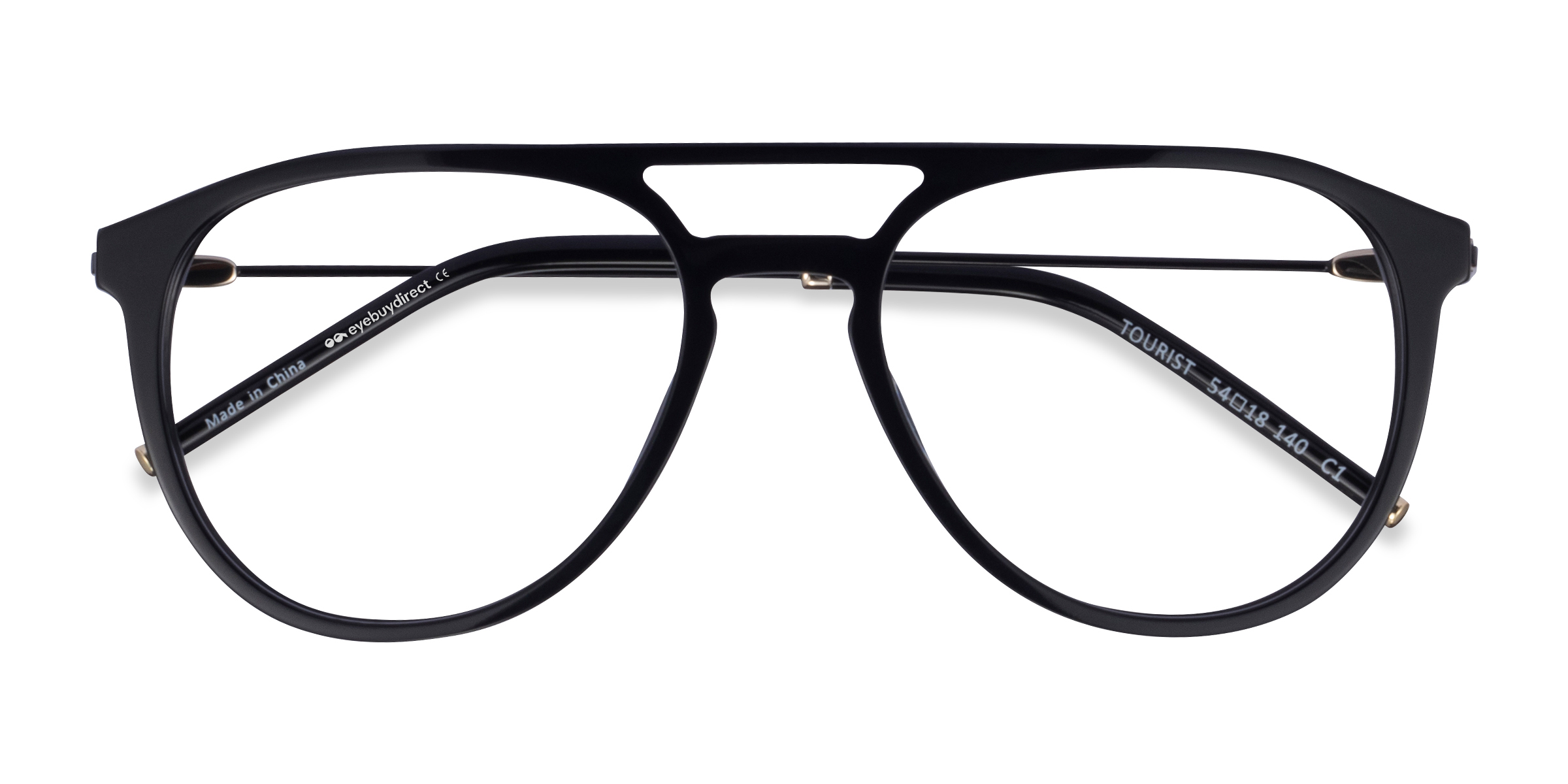 Black Gold Tourist - Metal Eyeglasses