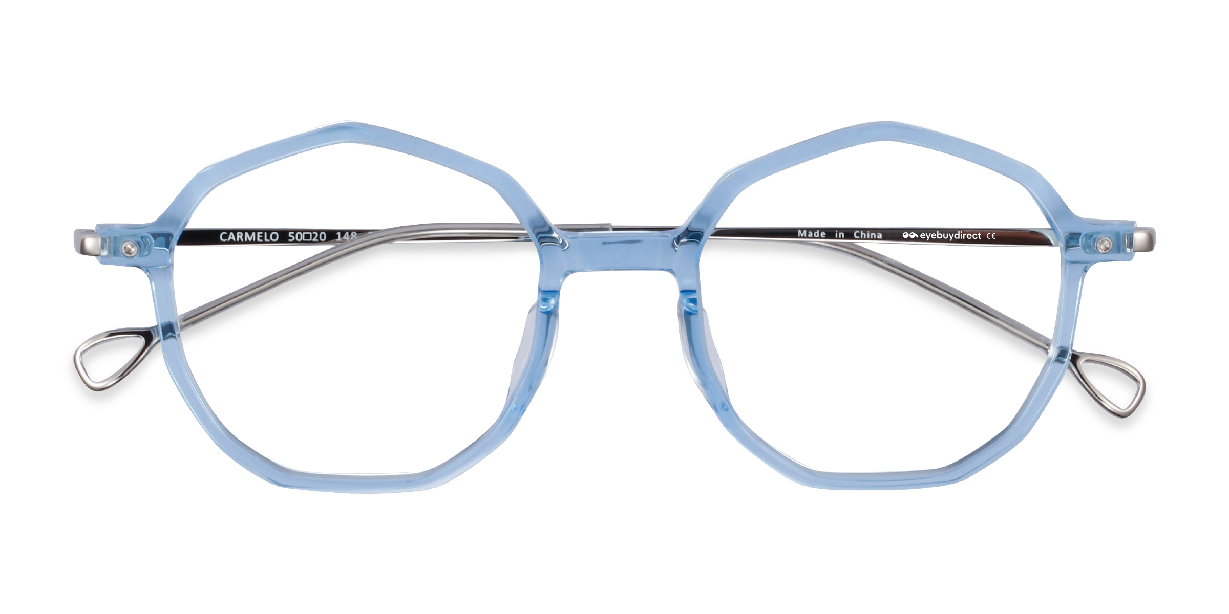 Clear Blue Carmelo - Metal Eyeglasses