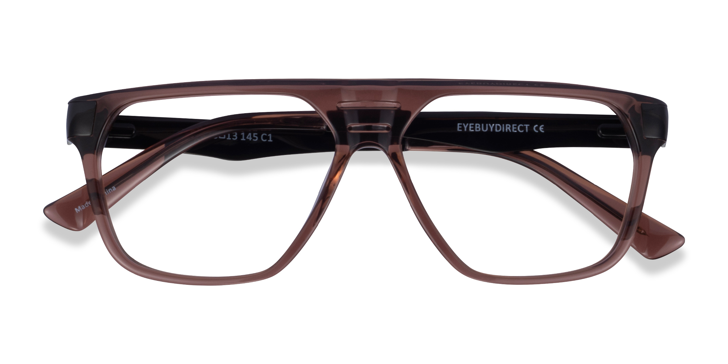 Brown Black Hub -  Metal Eyeglasses