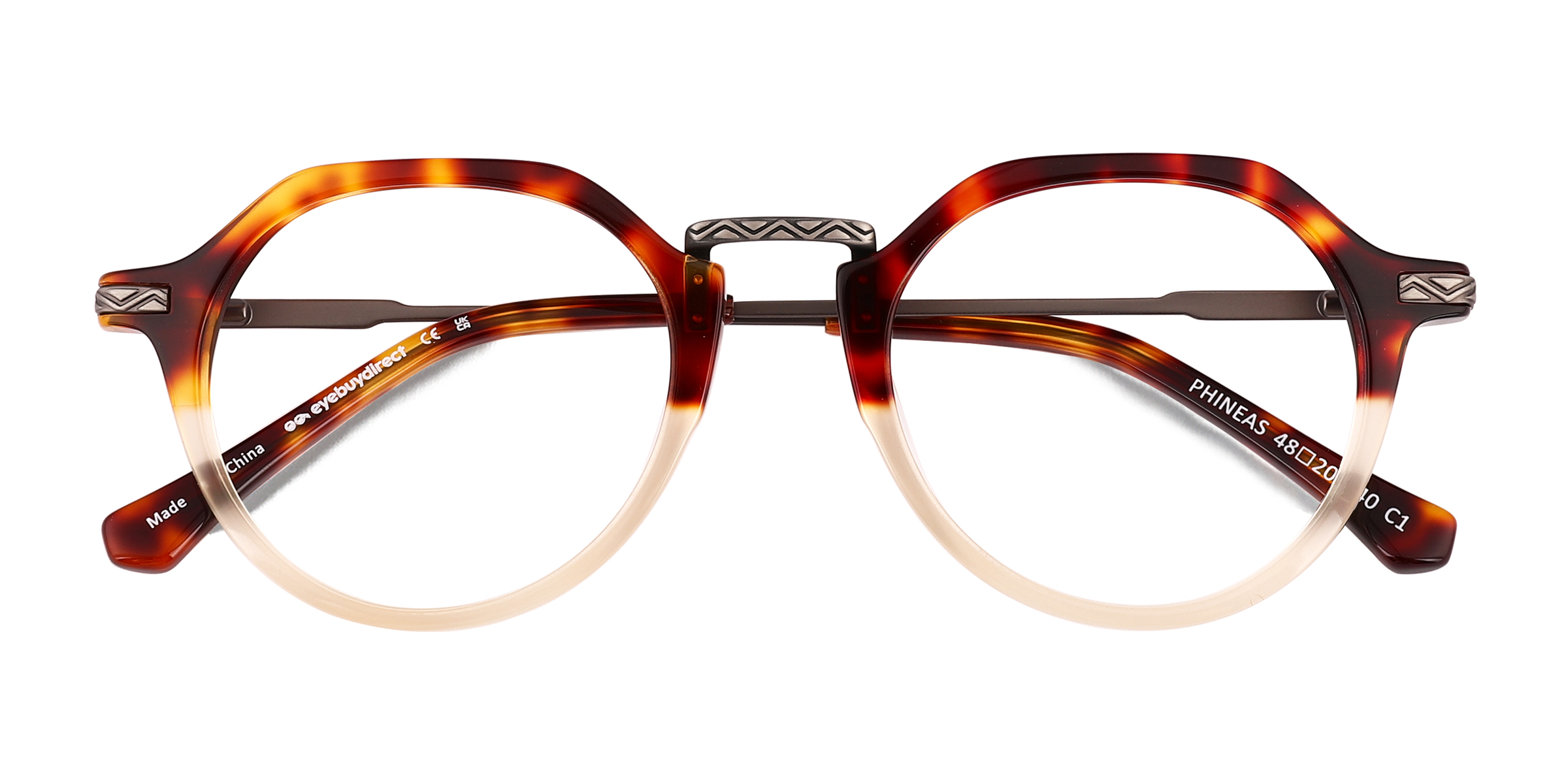 Tortoise Phineas - Metal Eyeglasses