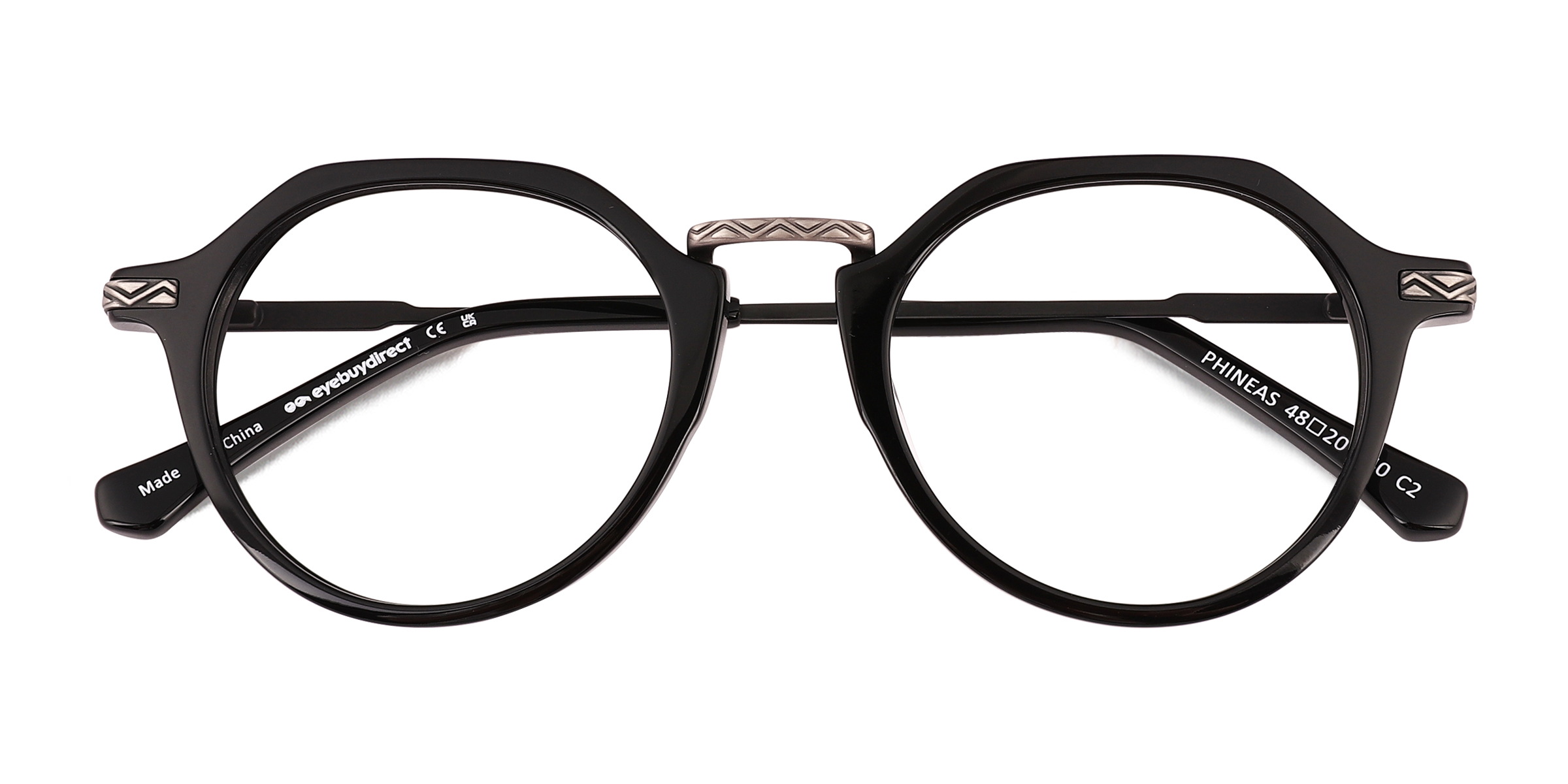 Black Phineas -  Metal Eyeglasses