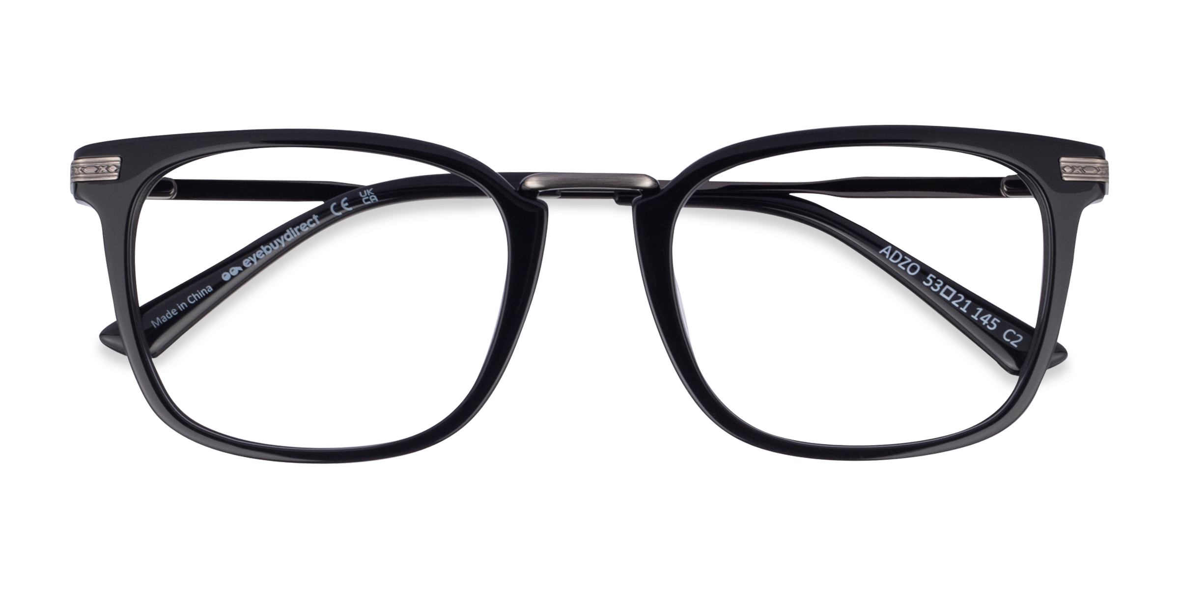 Black Adzo - Metal Eyeglasses