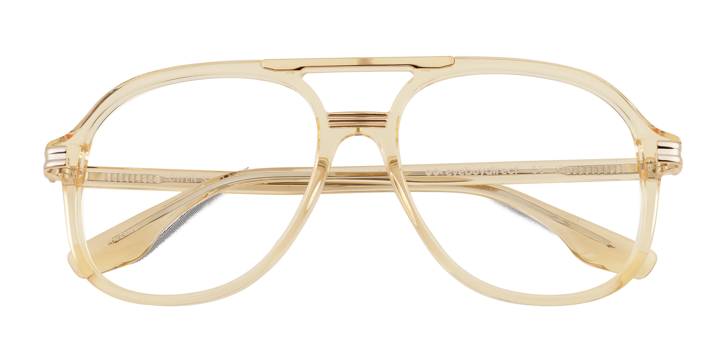 Clear Yellow Lowen -  Metal Eyeglasses