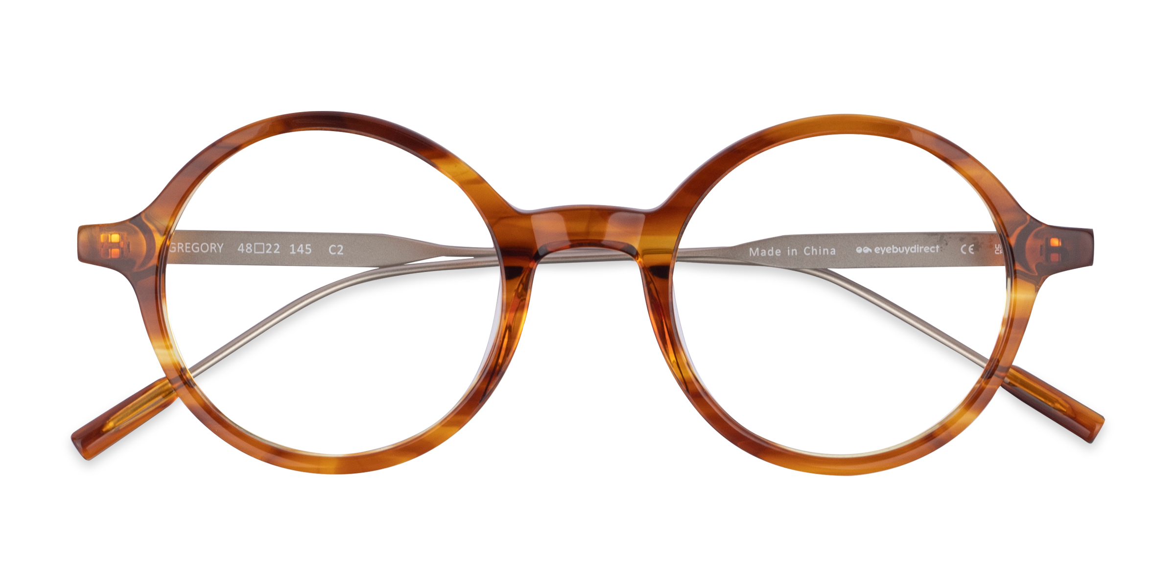 Striped Tortoise Gregory -  Métal Lunettes de vue